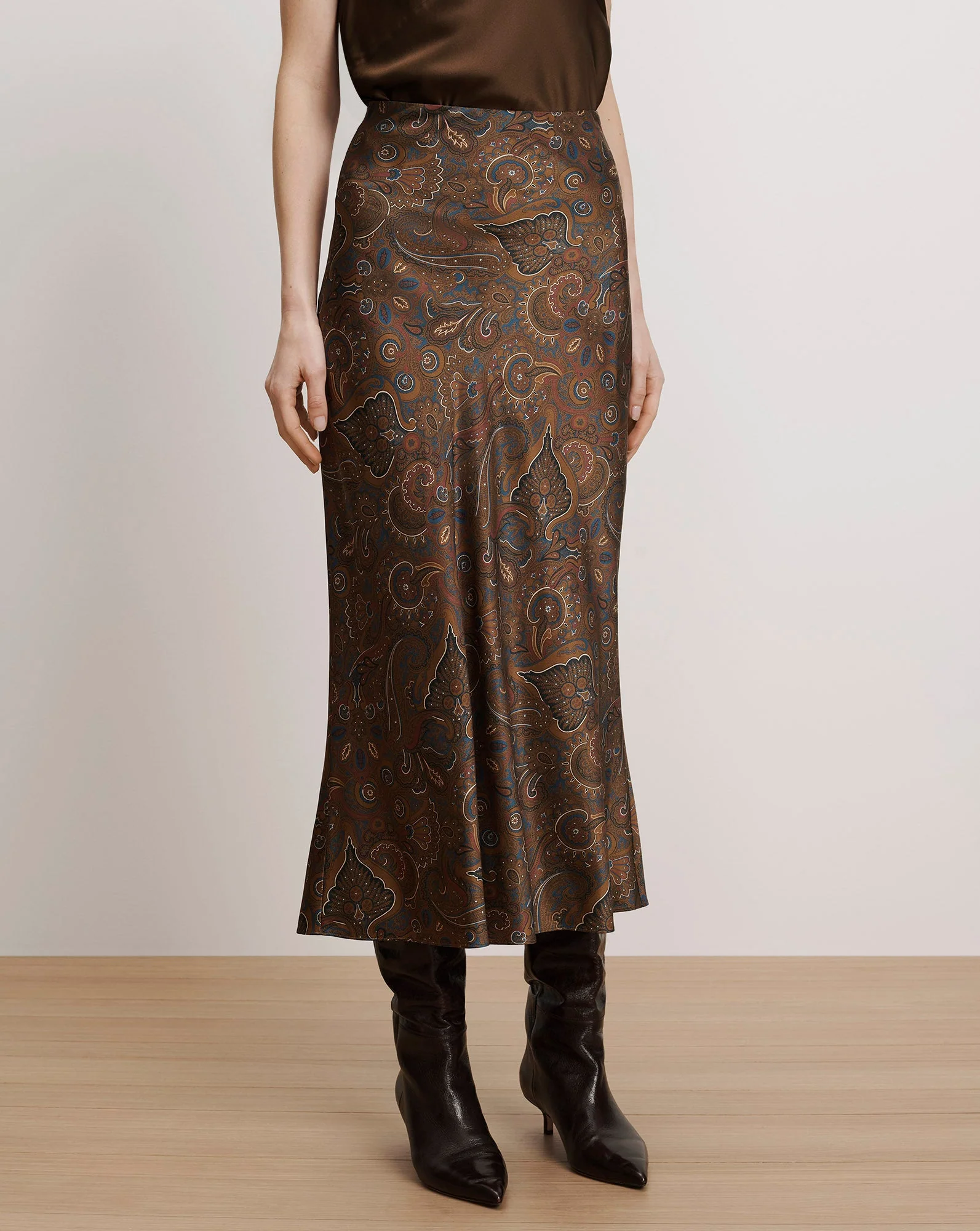 Veronica Beard - Clover Paisley Midi Skirt - Image 2