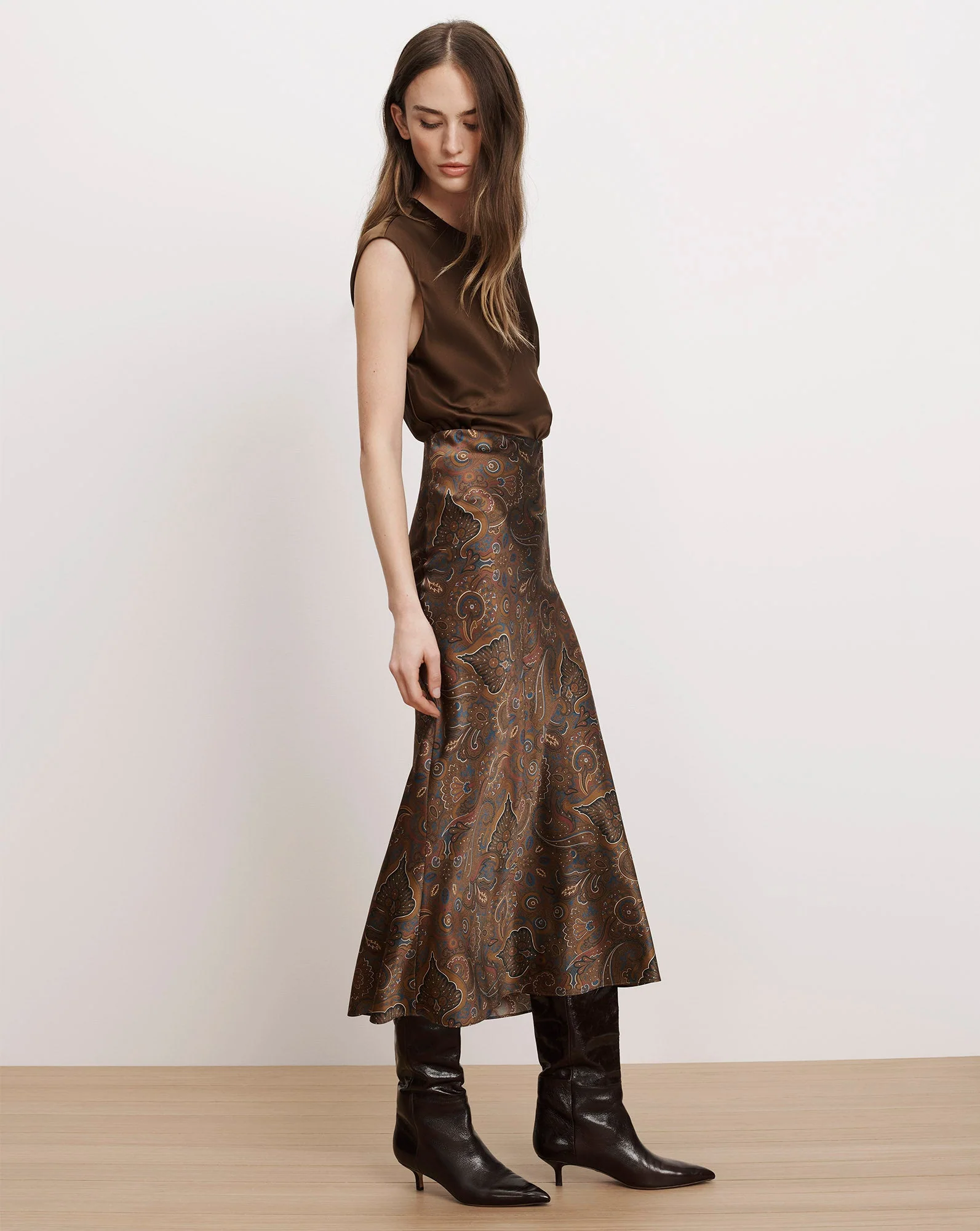 Veronica Beard - Clover Paisley Midi Skirt - Image 3