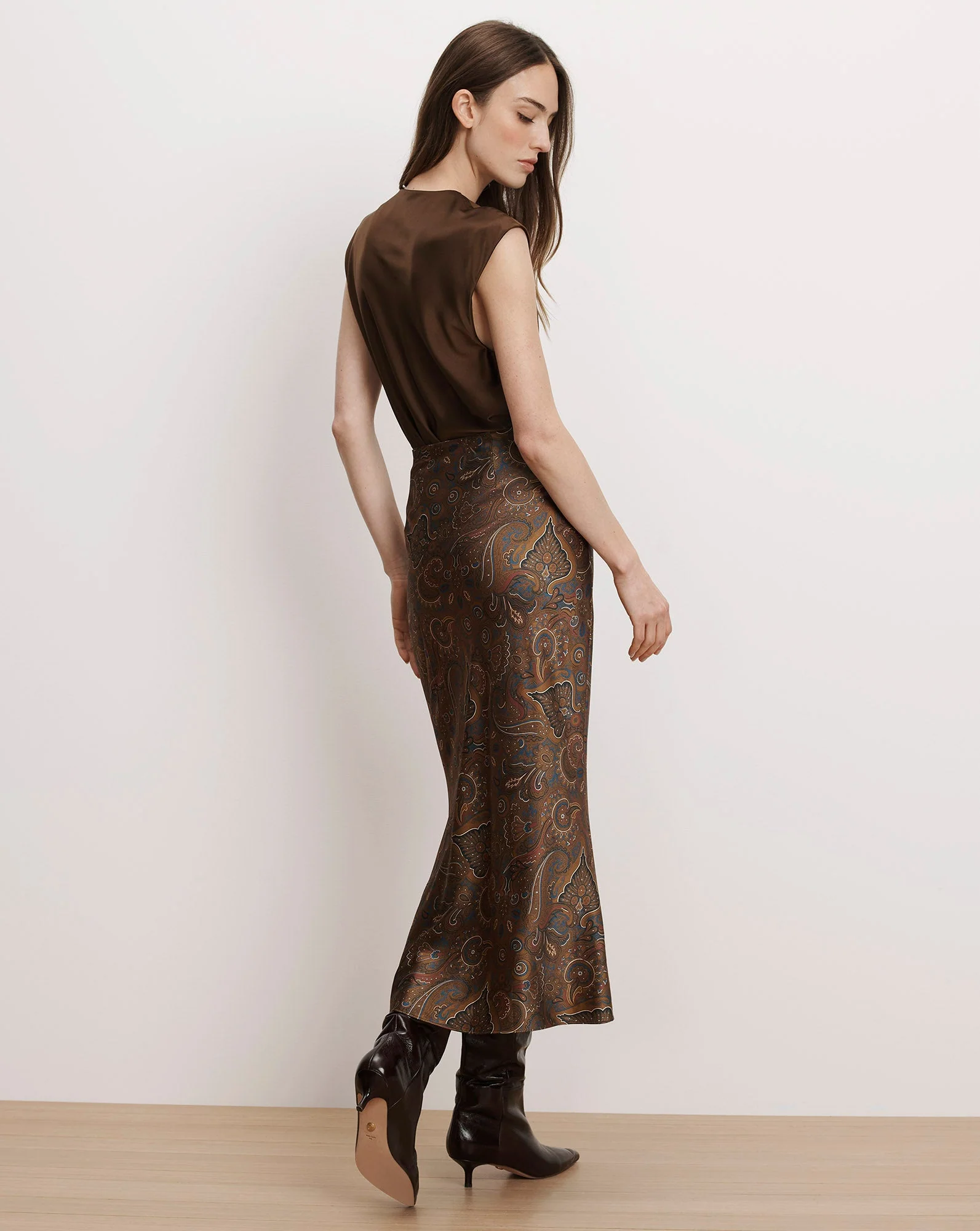 Veronica Beard - Clover Paisley Midi Skirt - Image 5