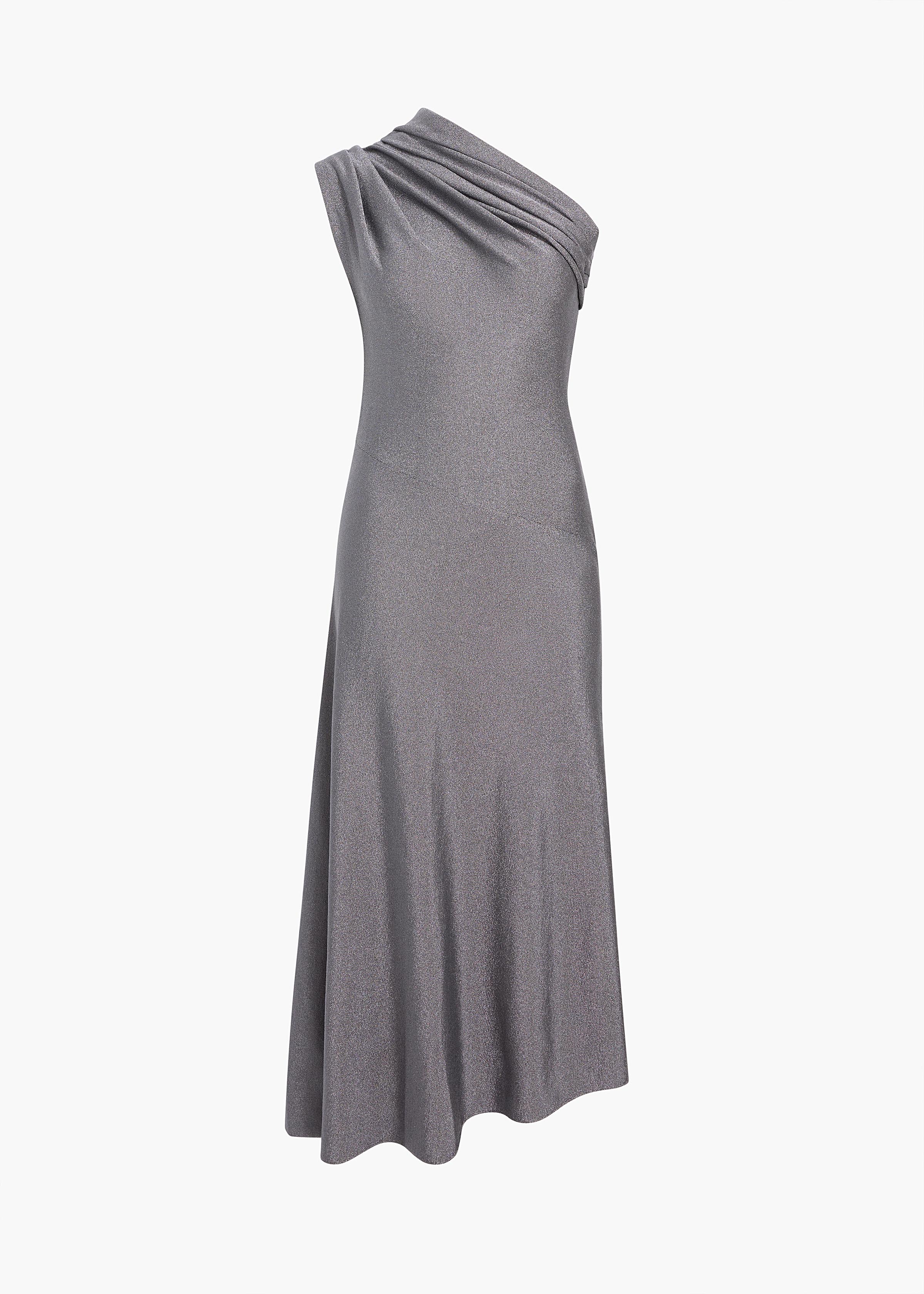 Khaite - Coast Dress in Gunmetal - Image 8