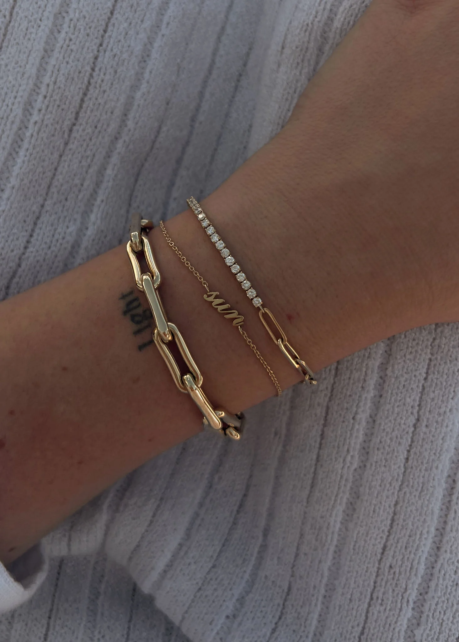Kinn - Coco Round Tennis Link Bracelet Diamond - Image 6