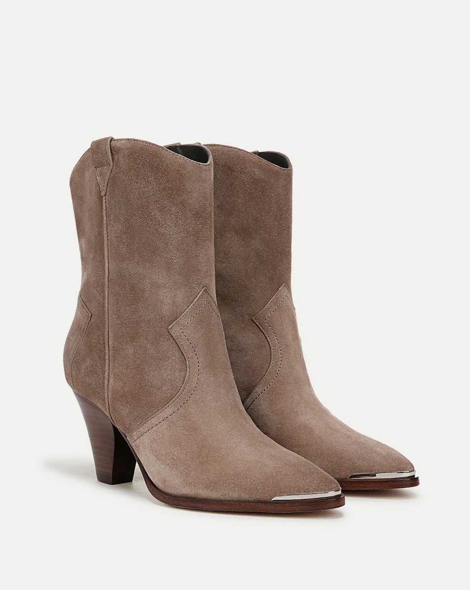 Veronica Beard - Cody Suede Western Bootie - Image 2