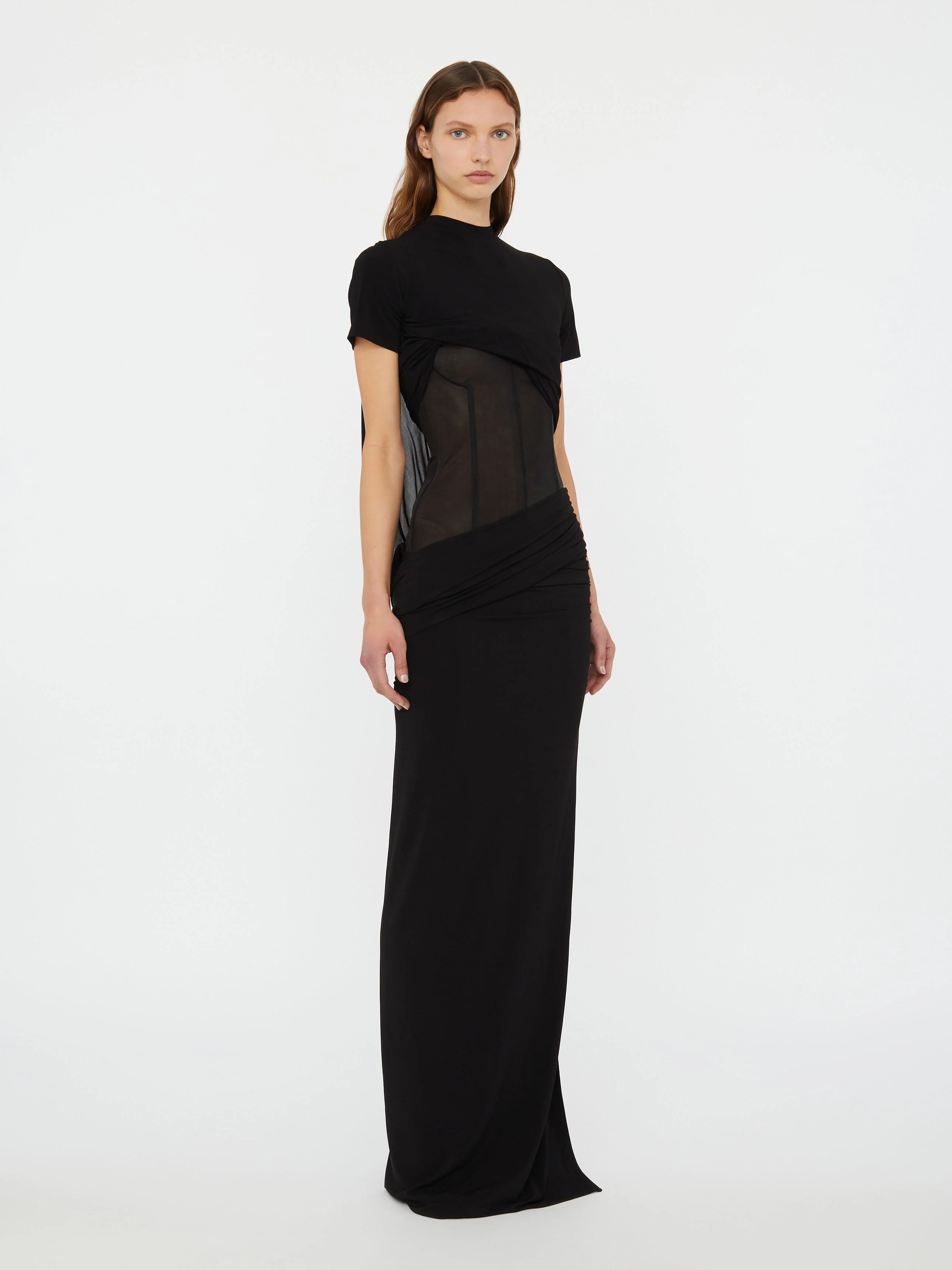 Christopher Esber - Coiled Jersey Corseted Tee Gown - Image 5