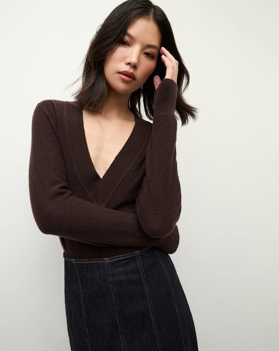 Veronica Beard - Coleta V - Neck Cashmere Sweater - Image 5