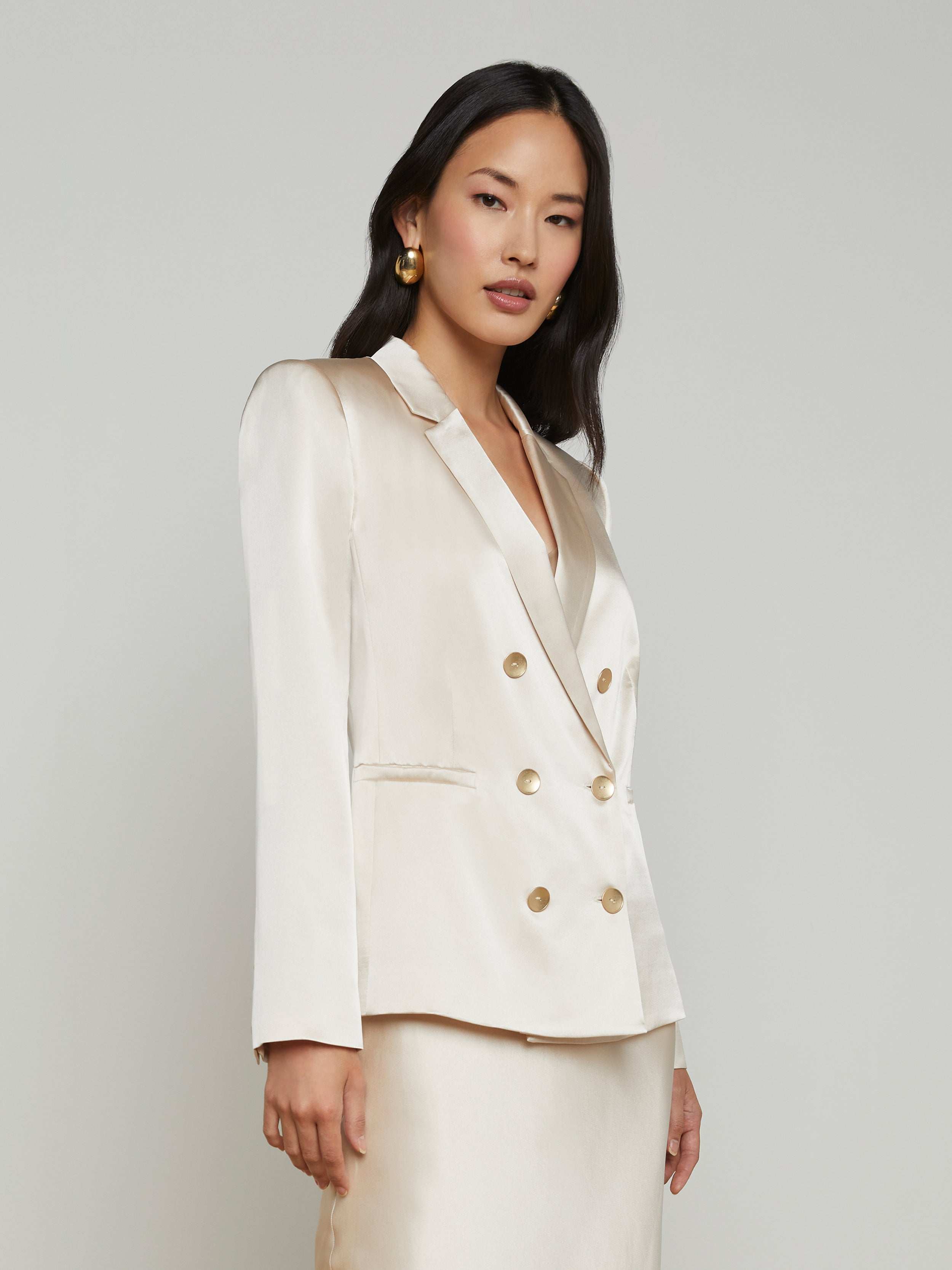 L'AGENCE - Colin Silk Blazer - Image 3