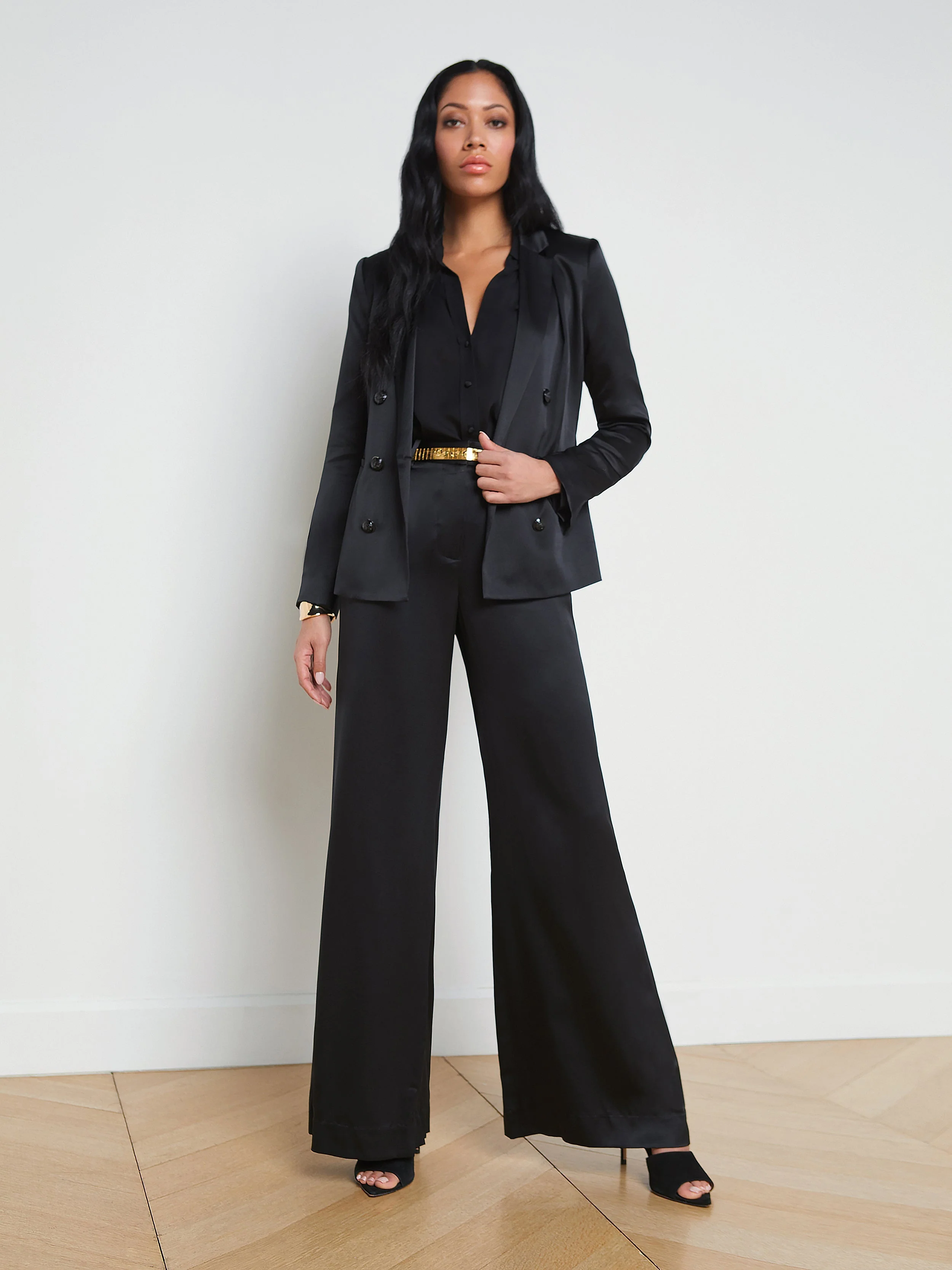 L'AGENCE - Colin Silk Charmeuse Blazer - Image 7