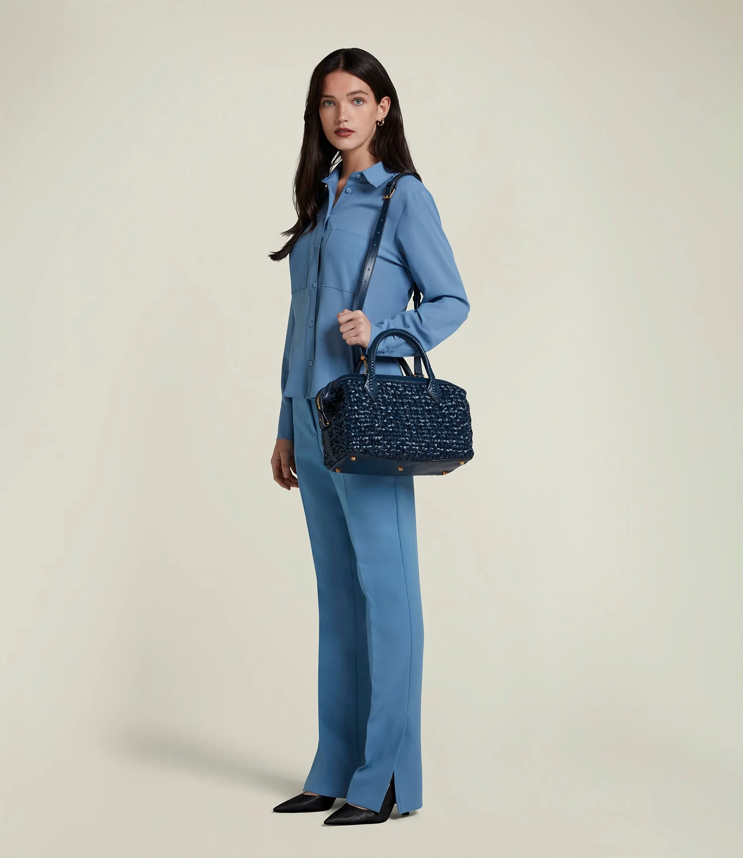 Metier - Collector's Edition: Vérité City Small Meribel Woven Sapphire 4/10 - Image 6