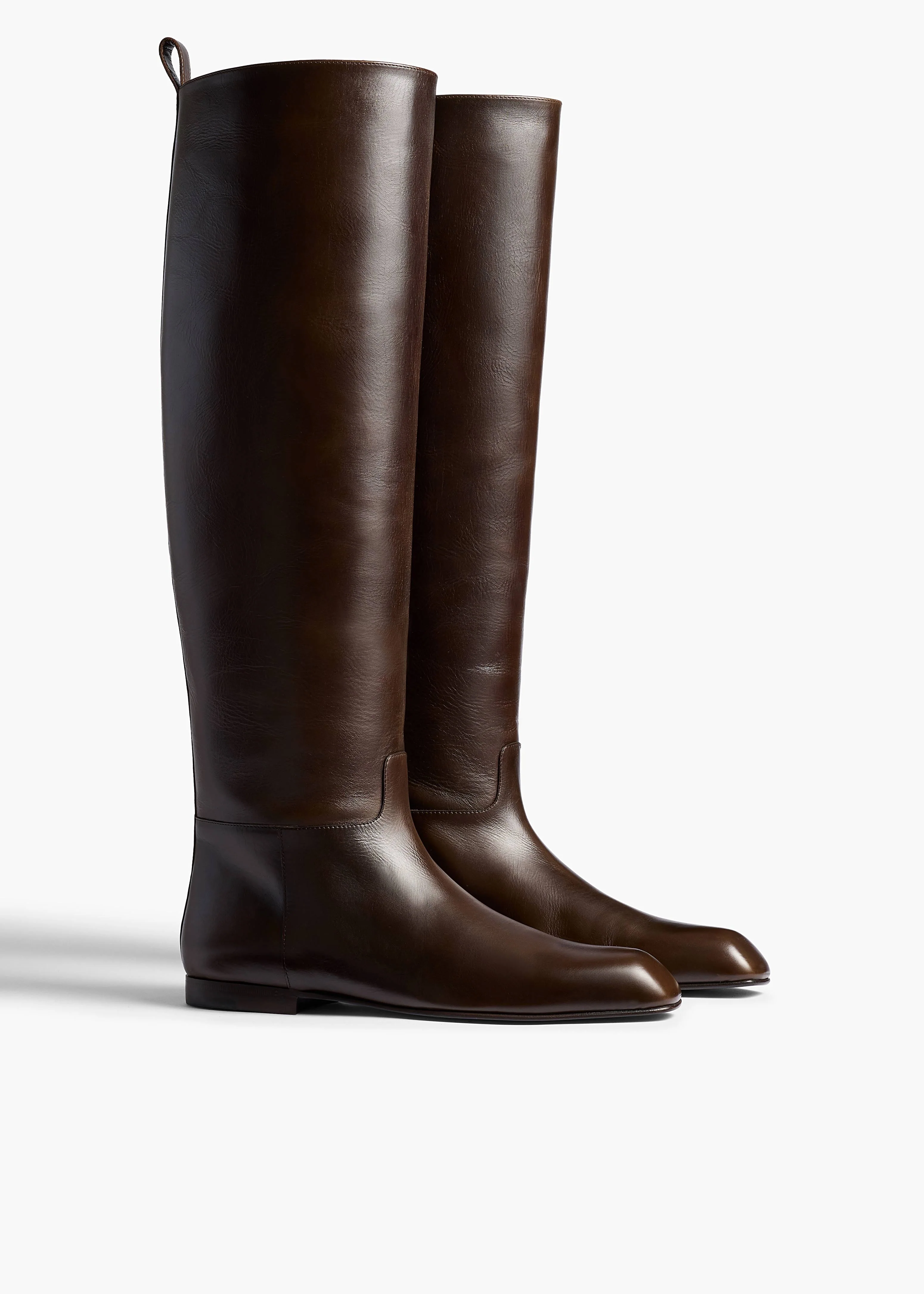 Khaite - Colt Knee - High Boot in Vintage Brown Leather - Image 7