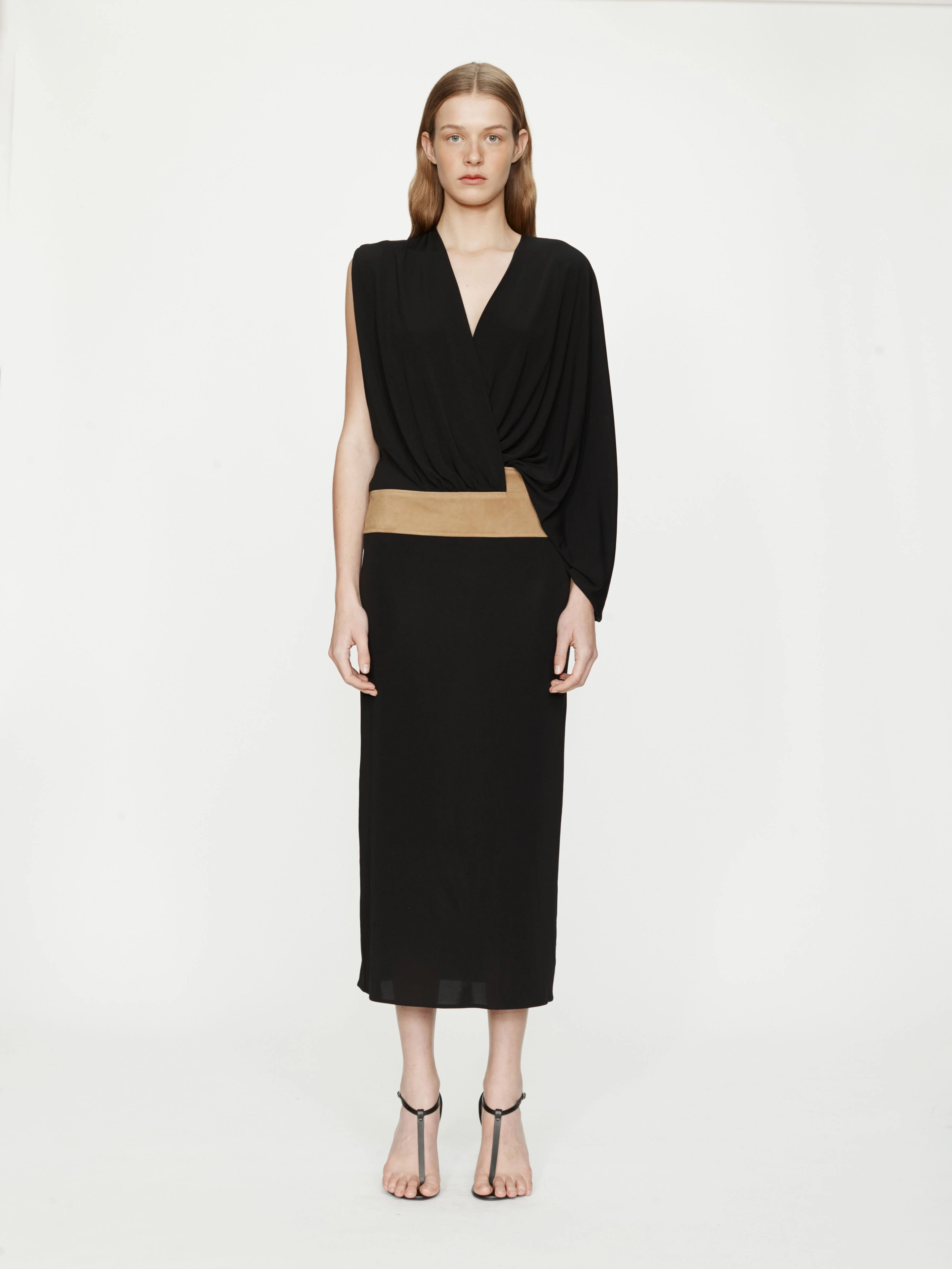 Christopher Esber - Contour Suede Swaddled Dress