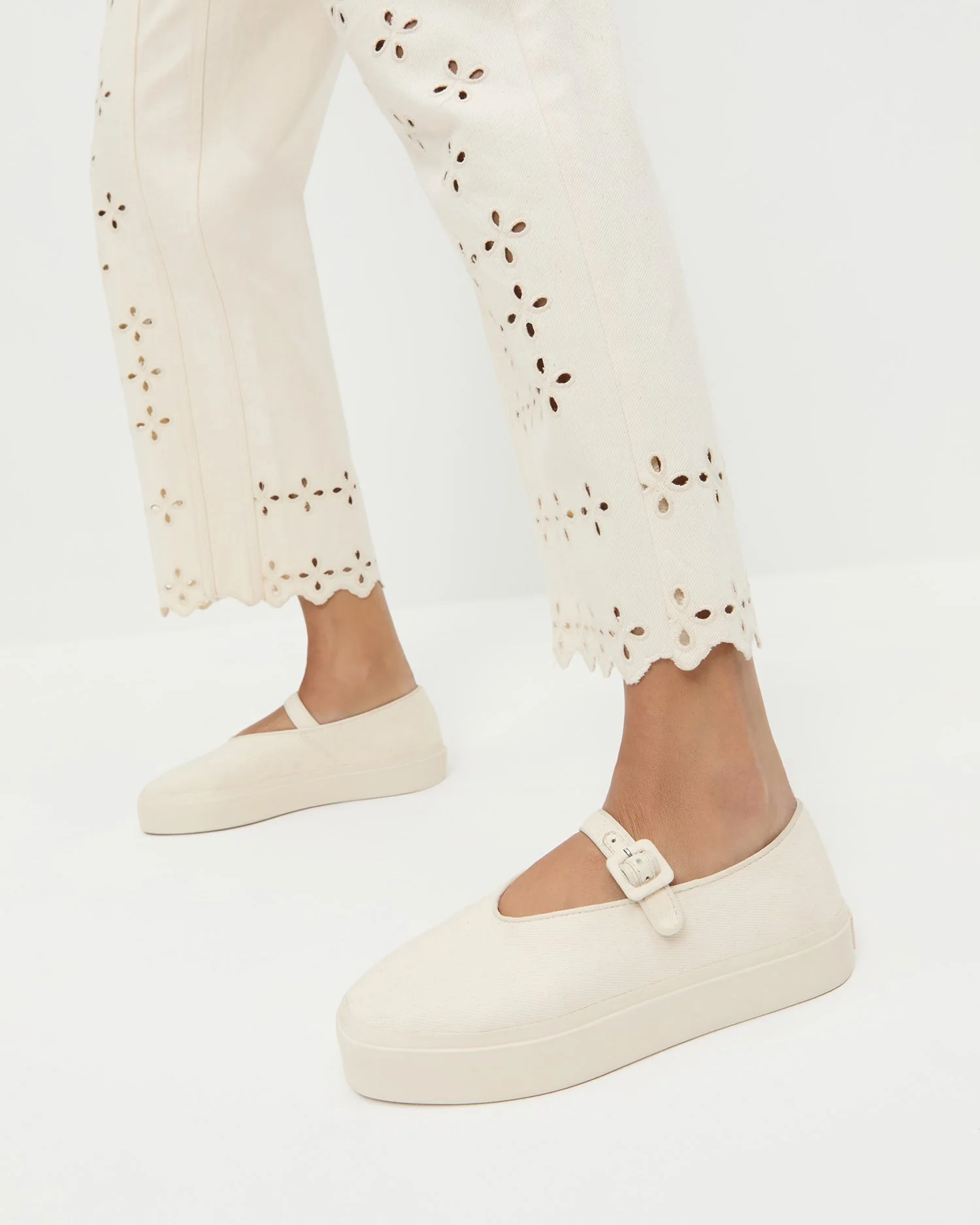 Loeffler Randall - Cooper Natural Mary Jane Sneaker - Image 2