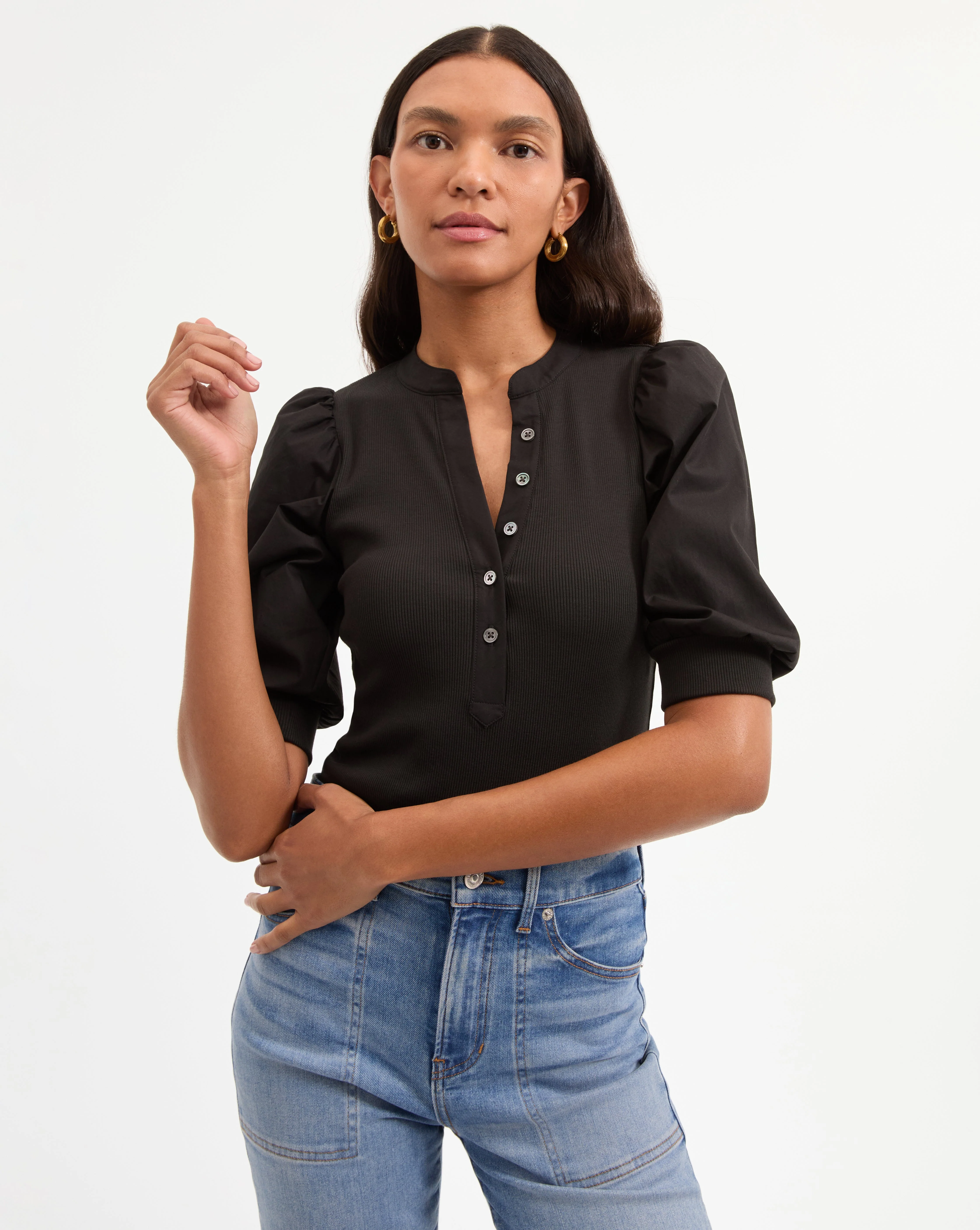 Veronica Beard - Coralee Puff - Sleeve Top