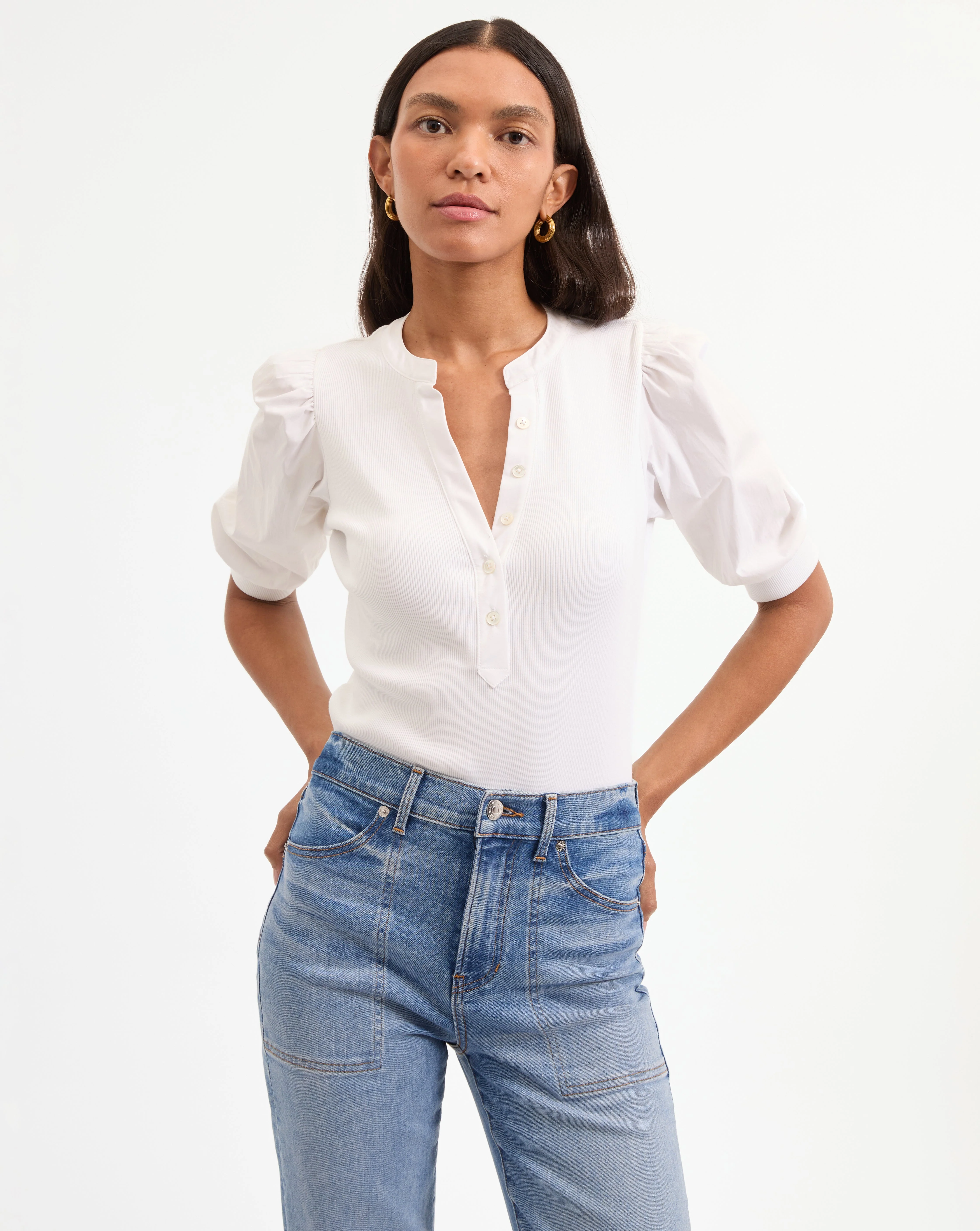 Veronica Beard - Coralee Puff - Sleeve Top