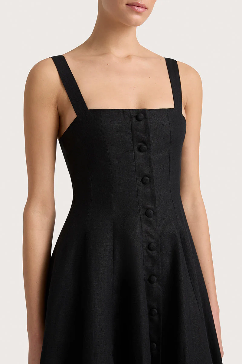 Faithfull - Corbiere Dress Black - Final Sale - Image 2