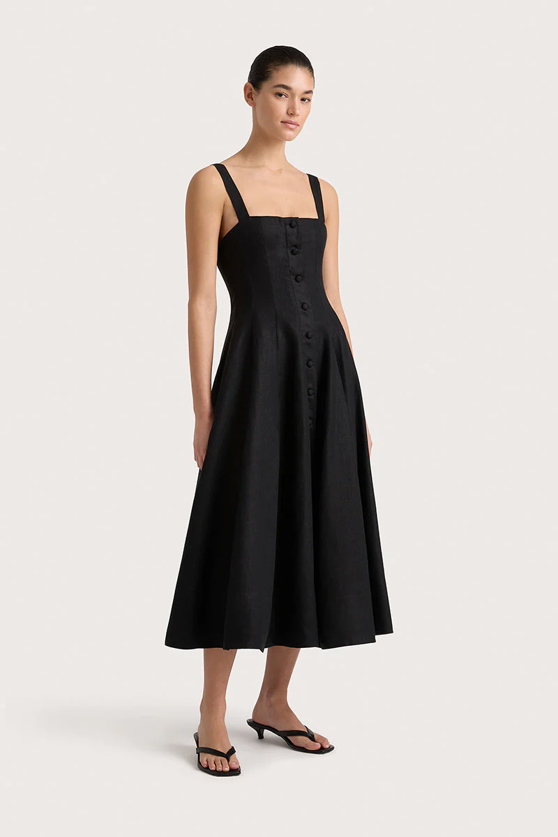 Faithfull - Corbiere Dress Black - Final Sale - Image 3