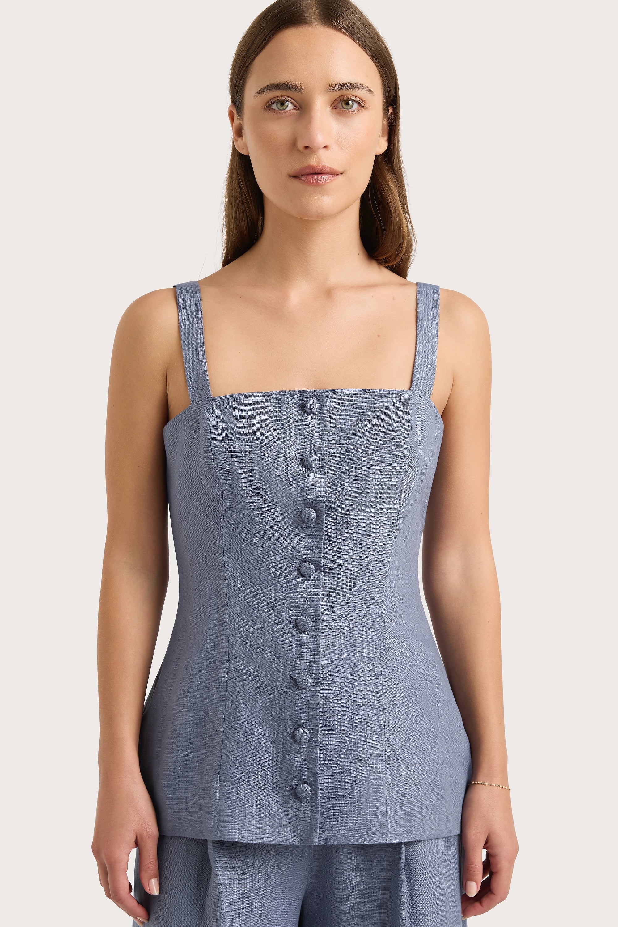 Faithfull - Corbiere Vest Cornflower Blue - Final Sale - Image 8