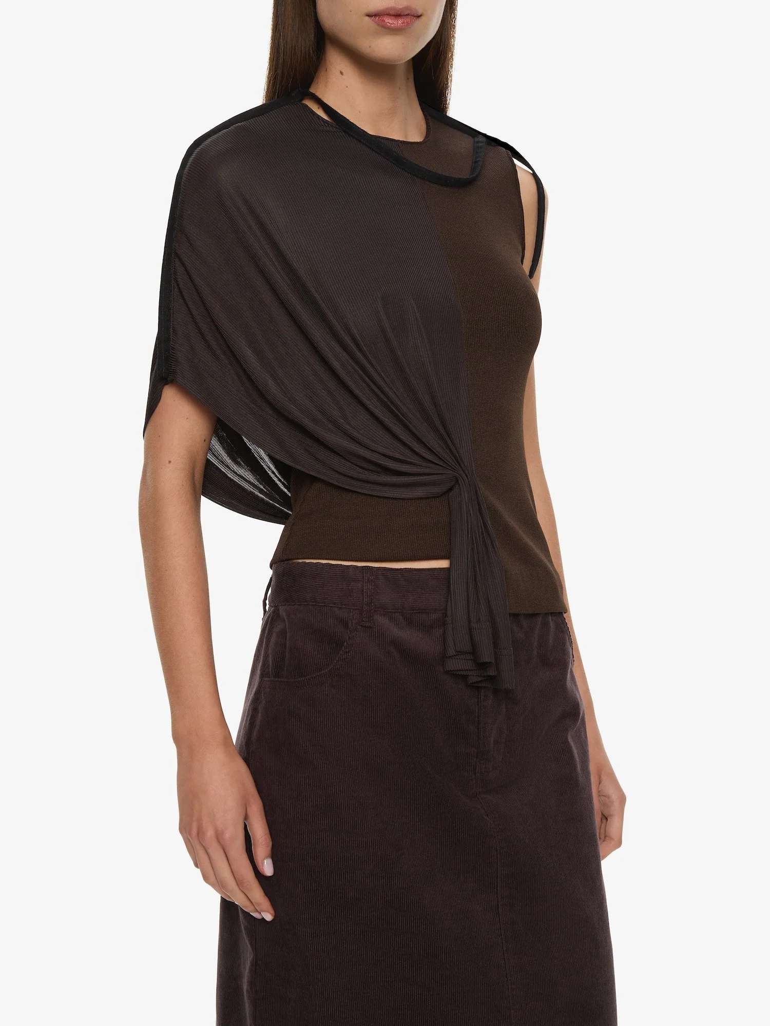 Christopher Esber - Corduroy Tailored Column Skirt - Image 3