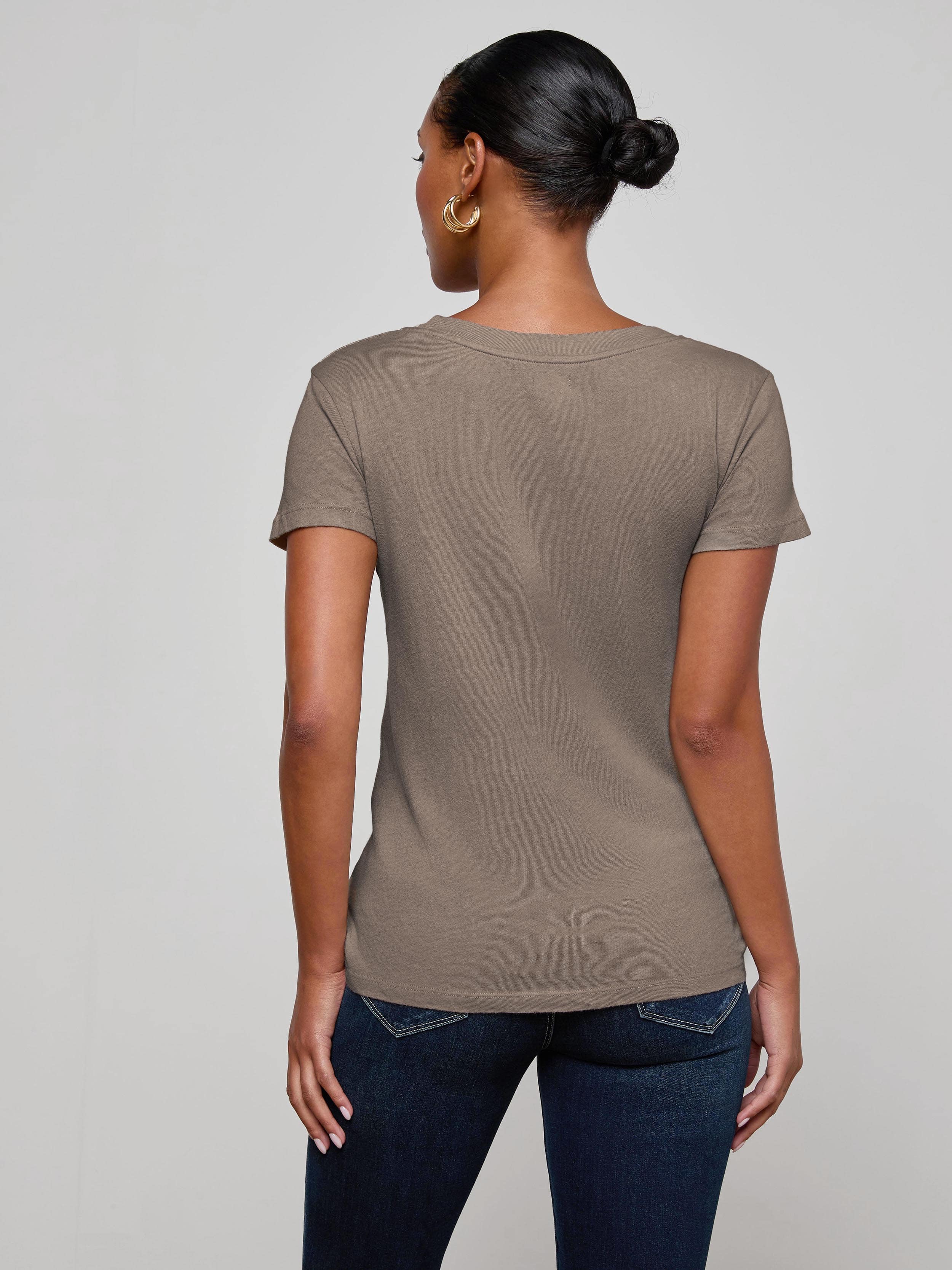 L'AGENCE - Cory Cotton Scoopneck Tee - Image 9