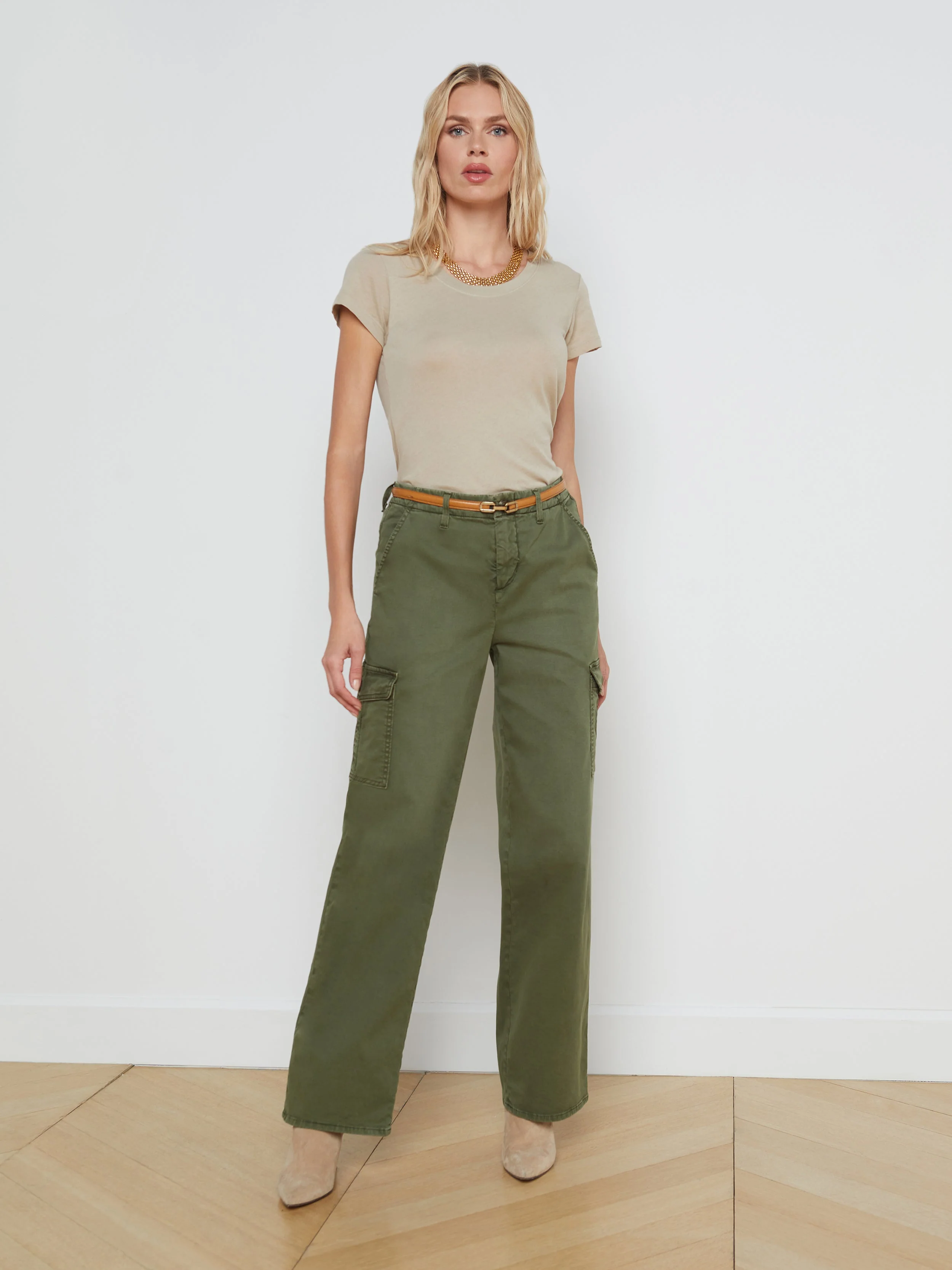 L'AGENCE - Cory Cotton Scoopneck Tee - Image 9