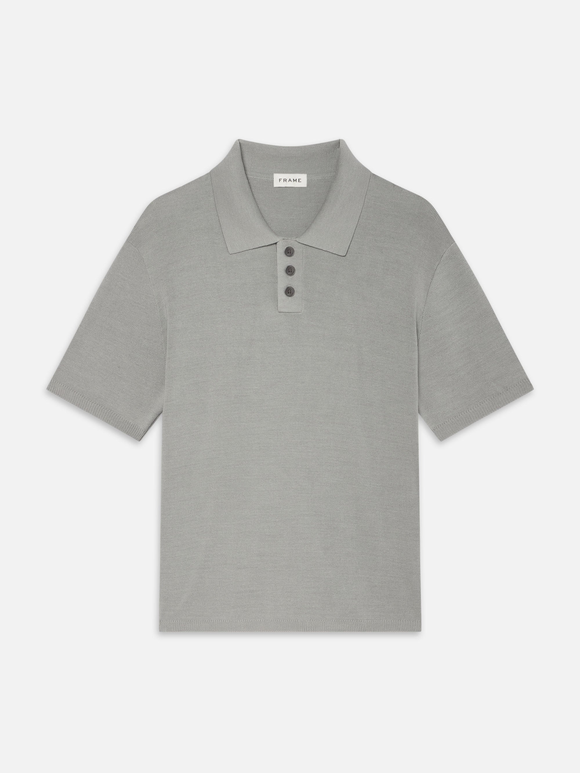 FRAME - Cotton Silk Polo Sweater