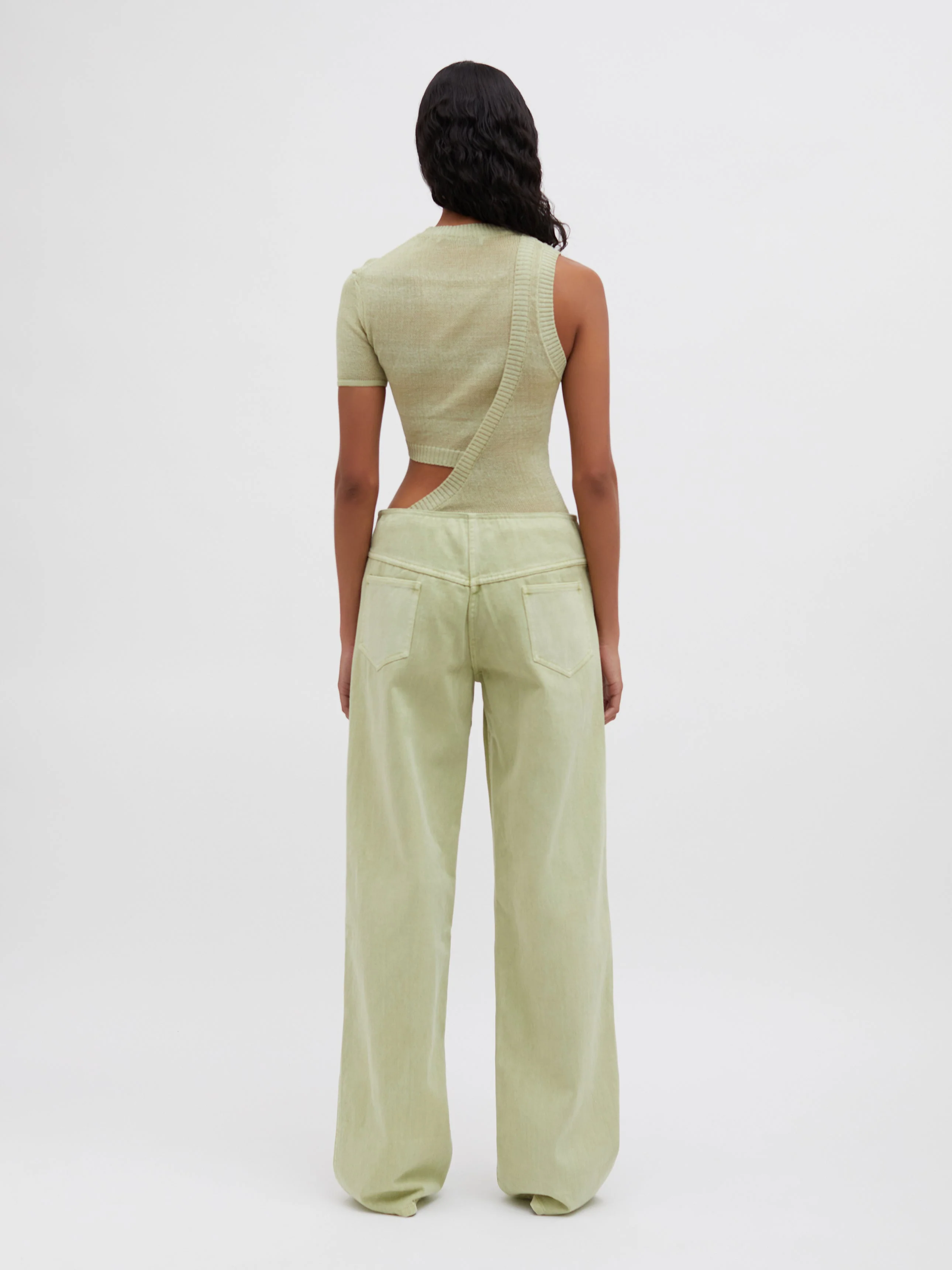 Christopher Esber - Cove Asymmetric Cutaway Knit Tank - Image 4