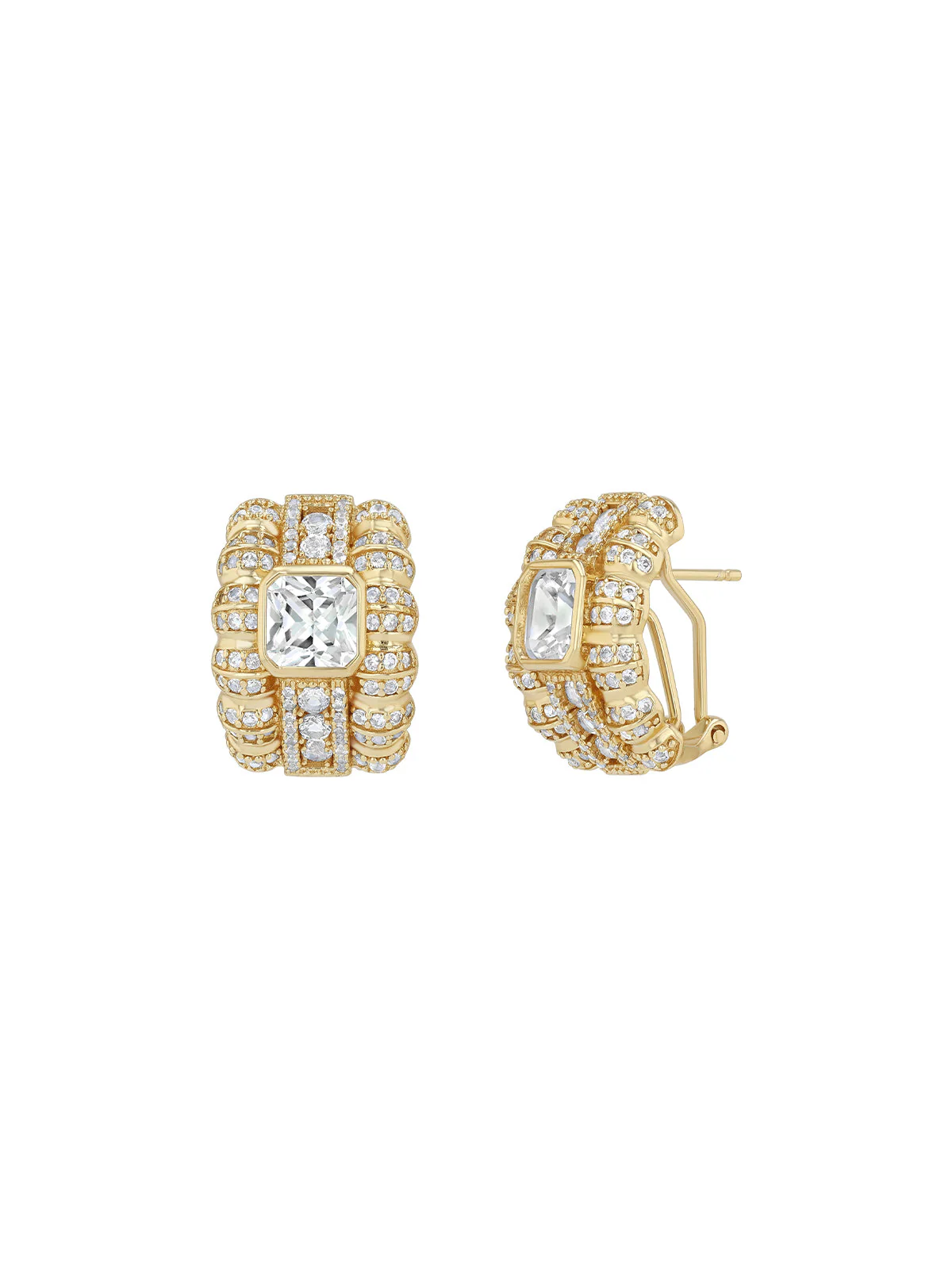 Dorsey - CRAWFORD EARRINGS IN LAB WHITE SAPPHIRE - Image 2