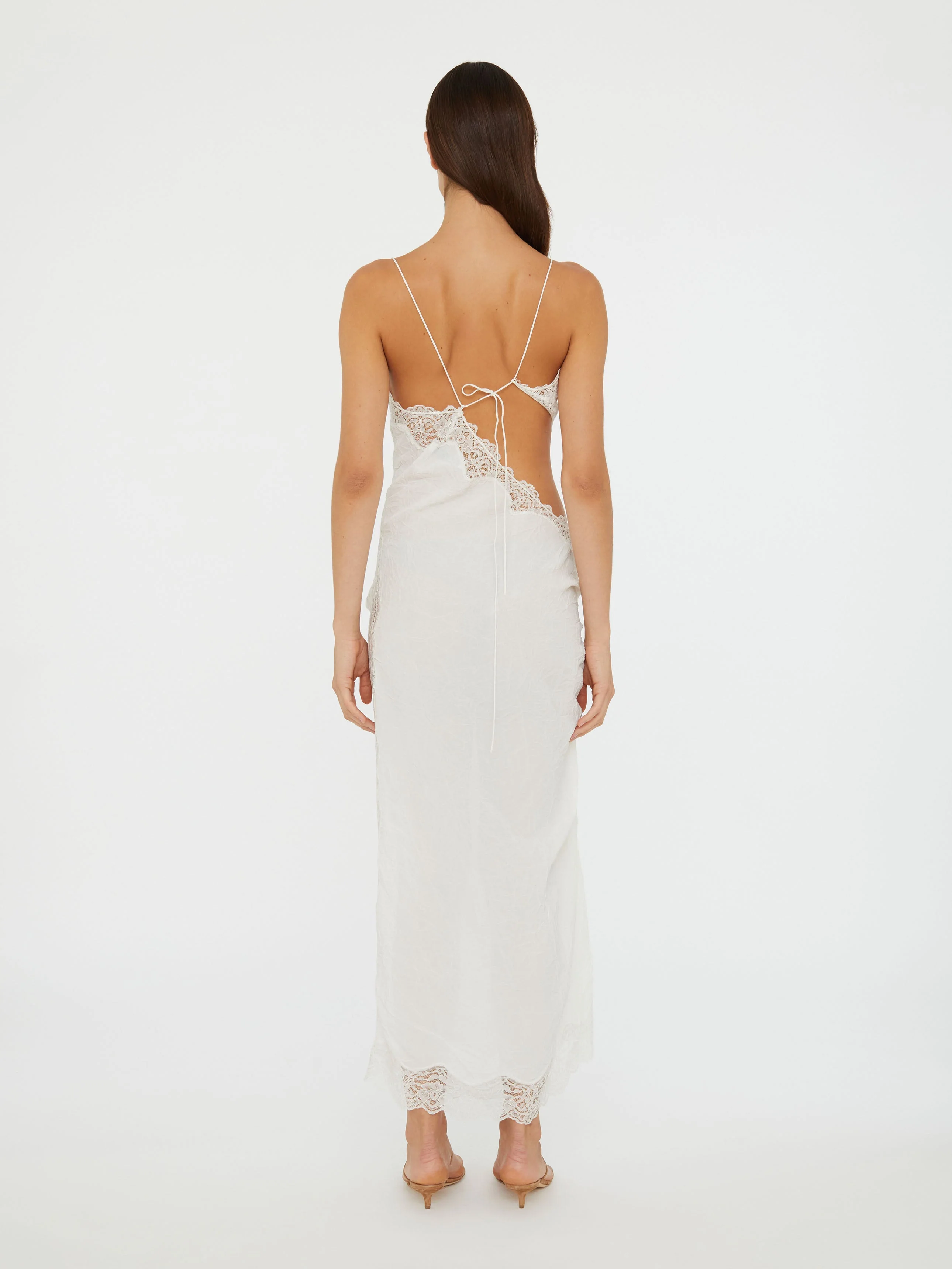 Christopher Esber - Crimped Lace Cami Dress - Image 6