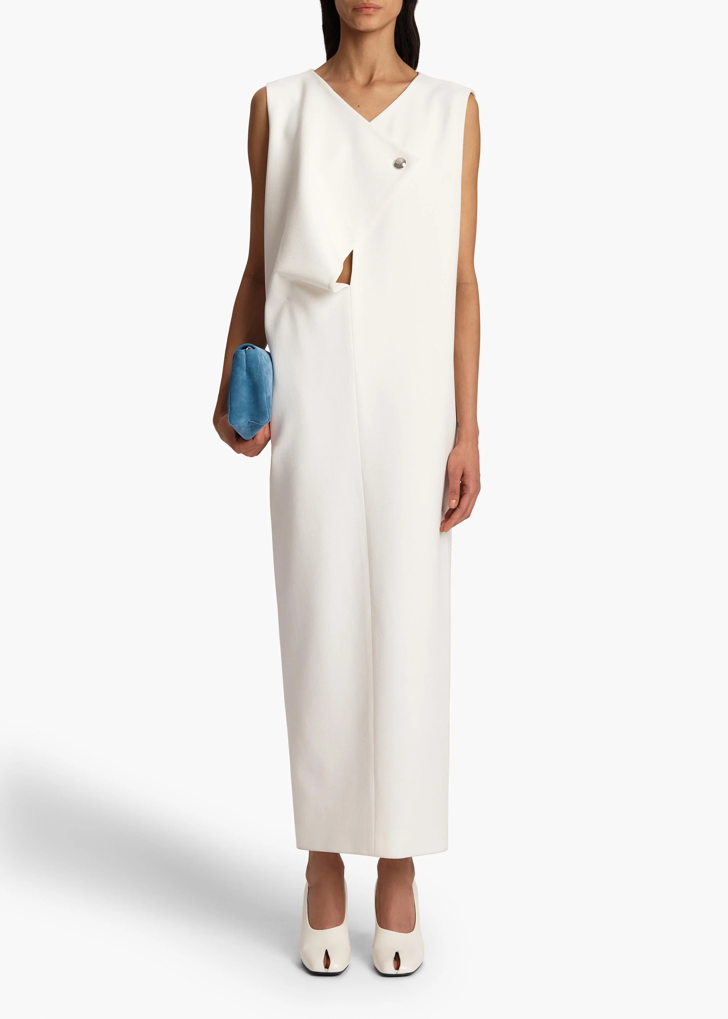 Khaite - Crispin Dress in Chalk - Image 2