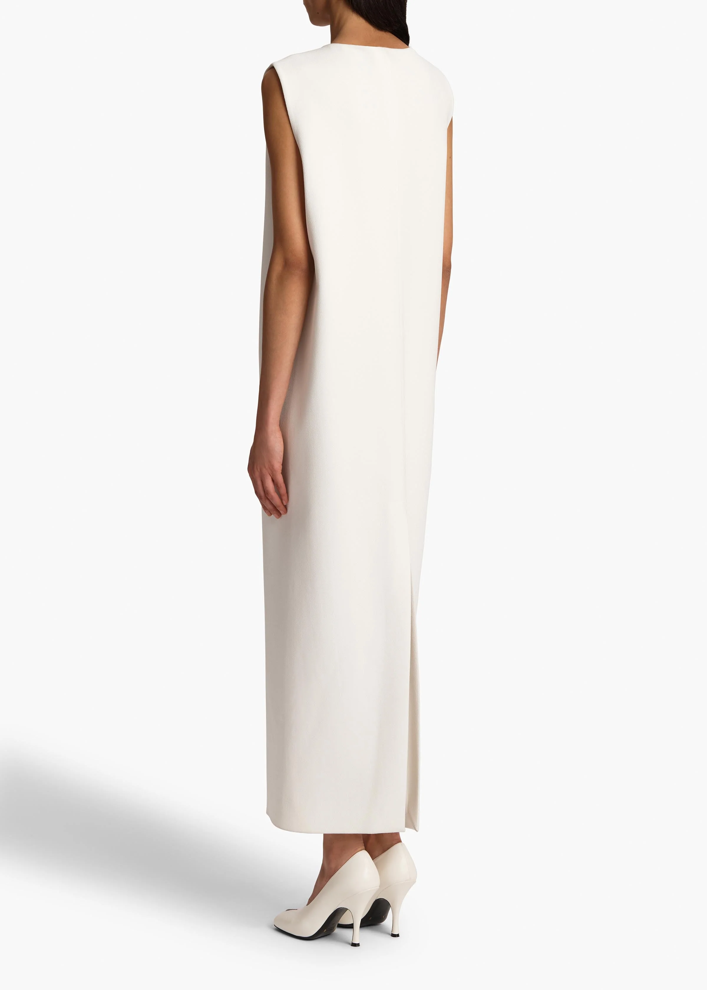 Khaite - Crispin Dress in Chalk - Image 4