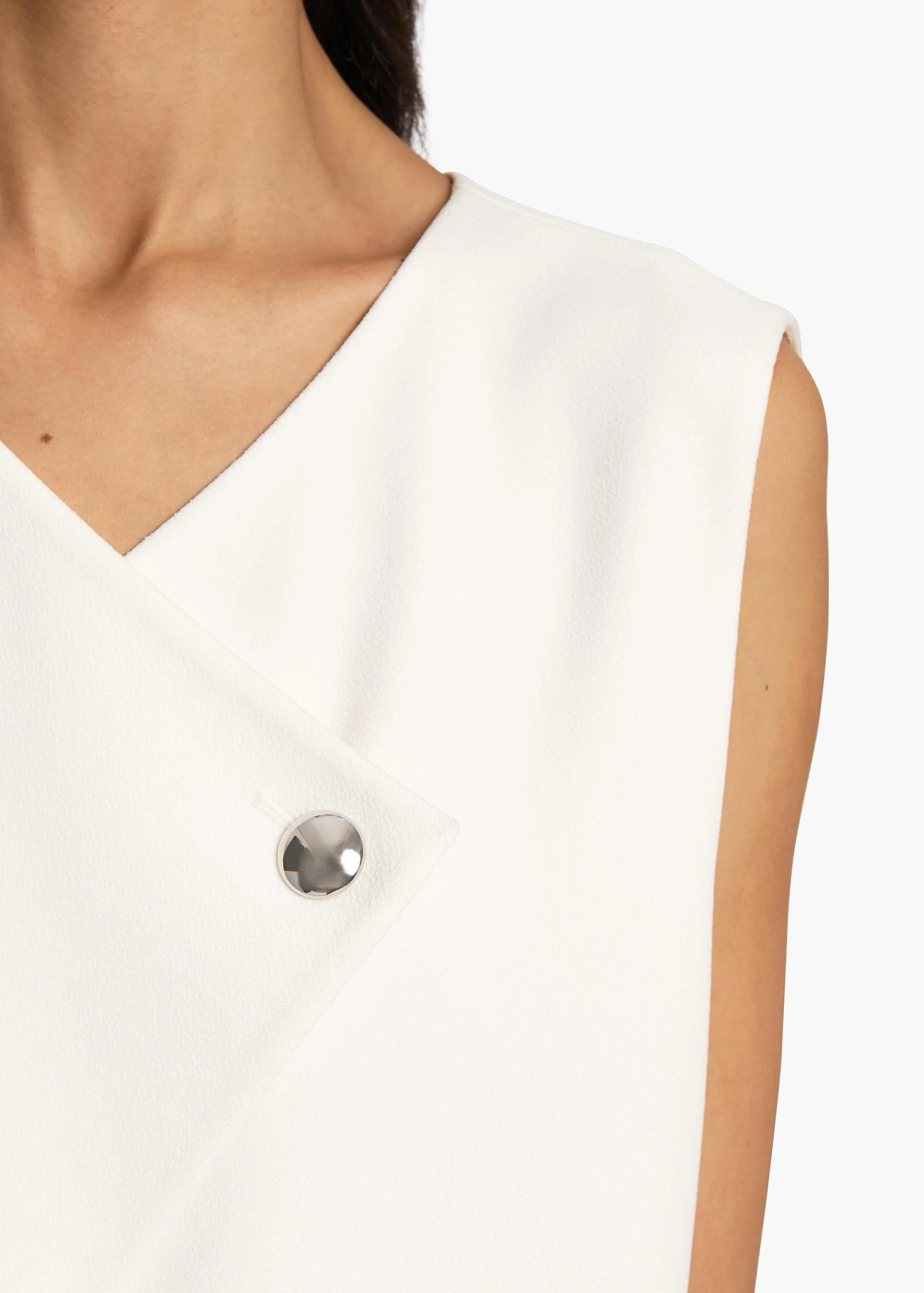 Khaite - Crispin Dress in Chalk - Image 6