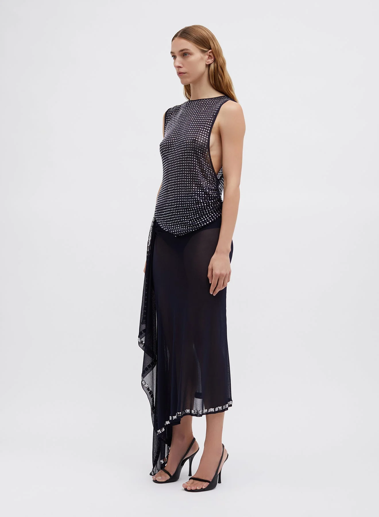 Christopher Esber - Cristalla Asymmetric Knit Top - Image 2