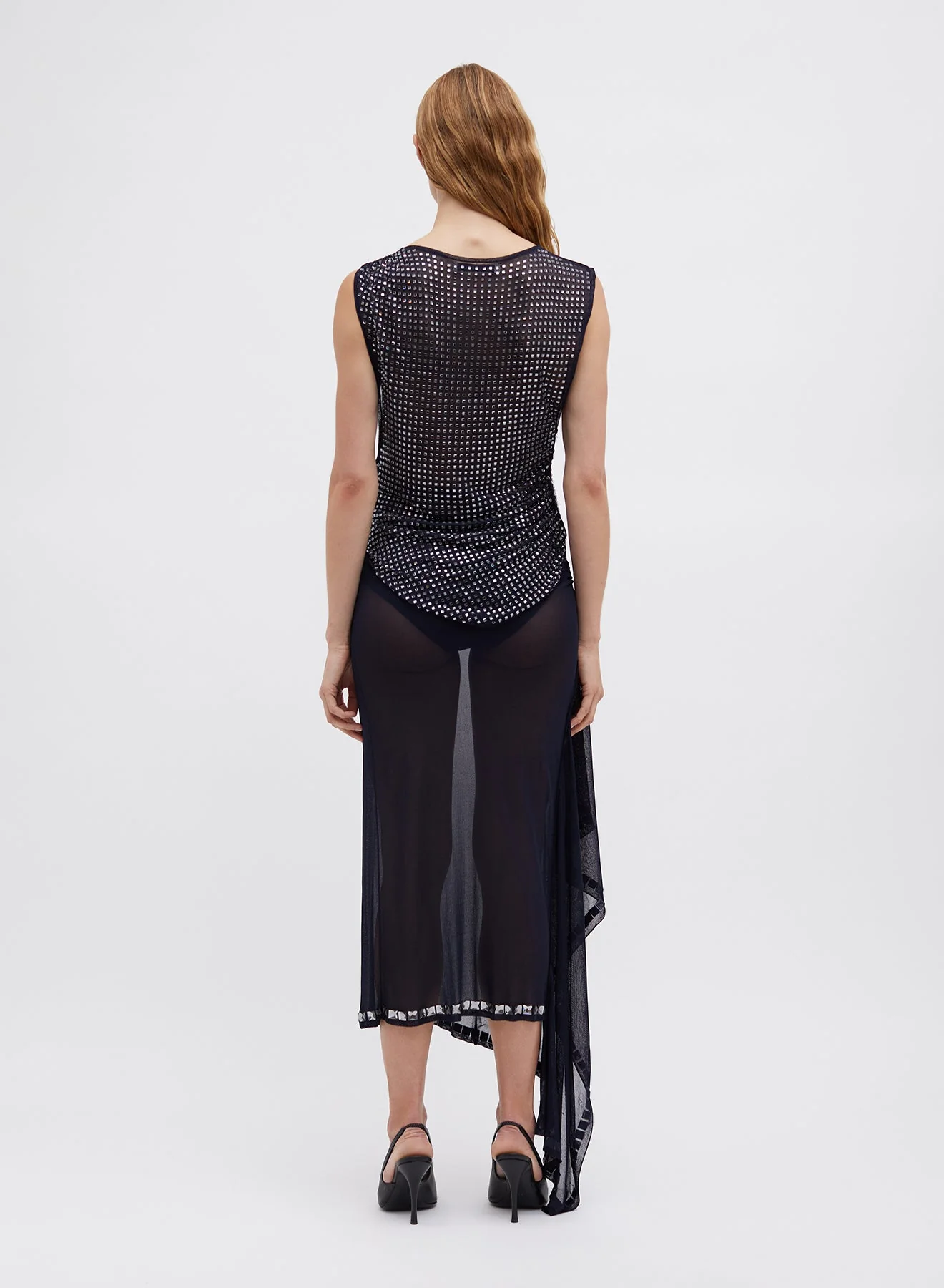 Christopher Esber - Cristalla Asymmetric Knit Top - Image 3