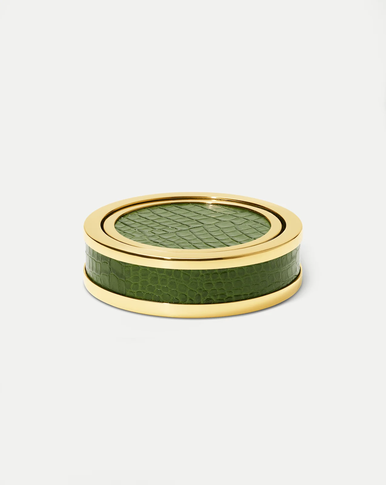 Veronica Beard - Croc - Embossed Leather Coaster Set - Image 2