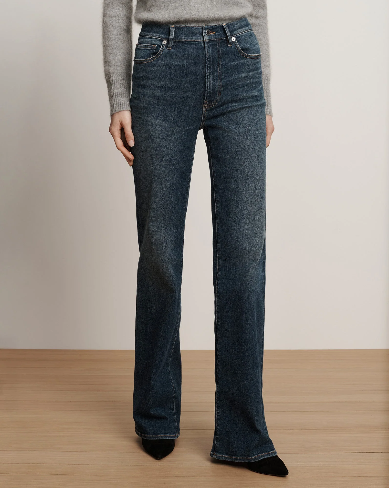 Veronica Beard - Crosbie Slim Wide - Leg Jean - Image 2