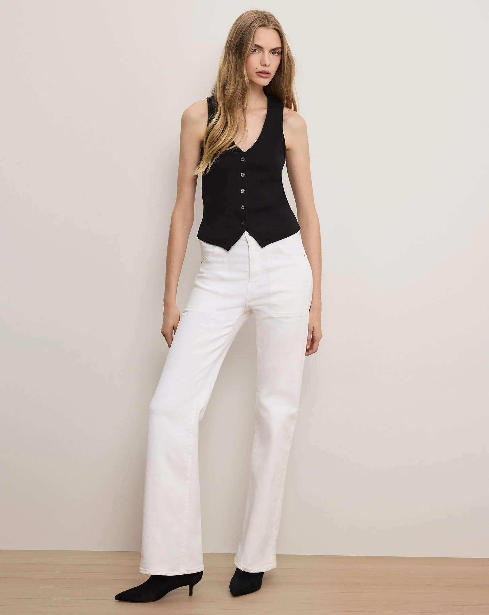 Veronica Beard - Crosbie Slim Wide - Leg Jean - Image 7