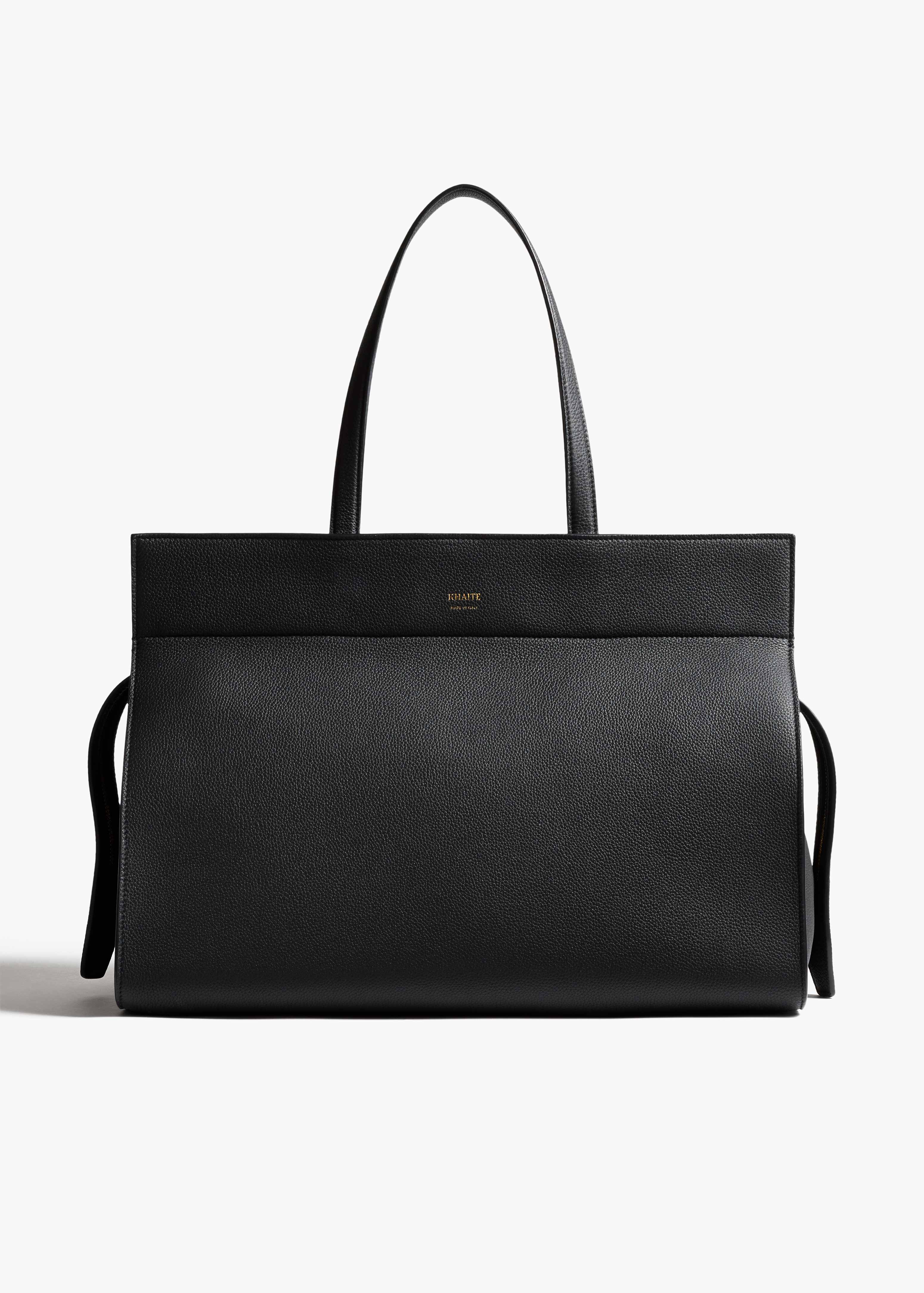 Khaite - Crosby Bag in Black Pebbled Leather - Image 7