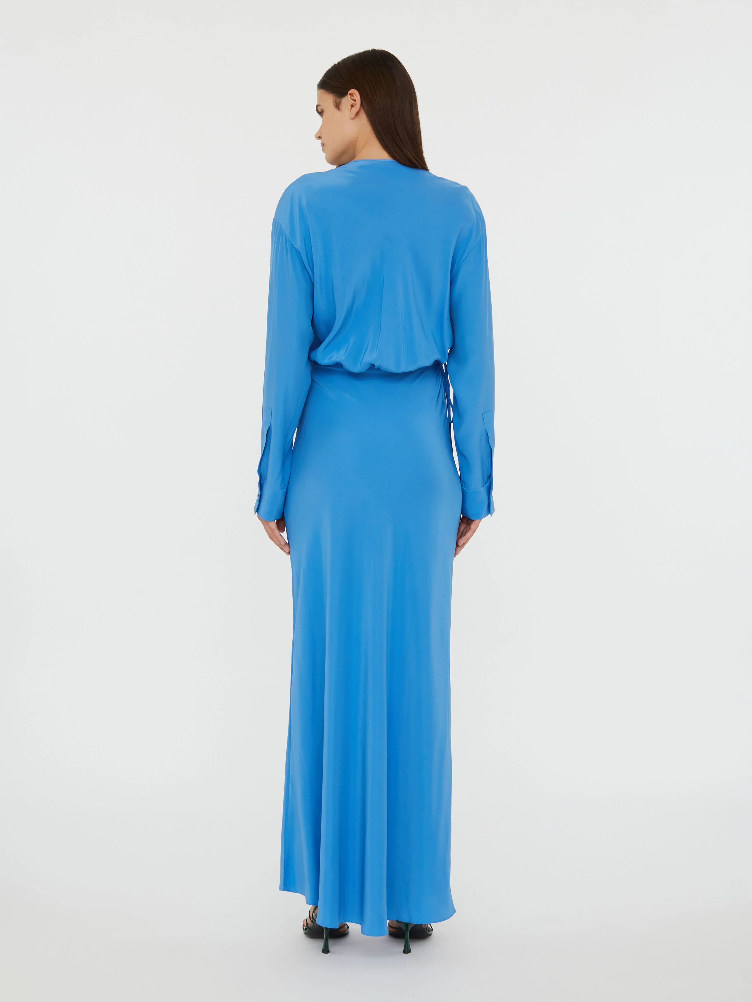 Christopher Esber - Crosscut Silk Long Sleeve Dress - Image 6