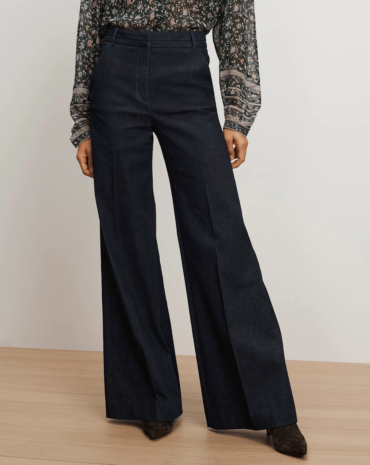 Veronica Beard - Crue Wide - Leg Denim Pant - Image 2