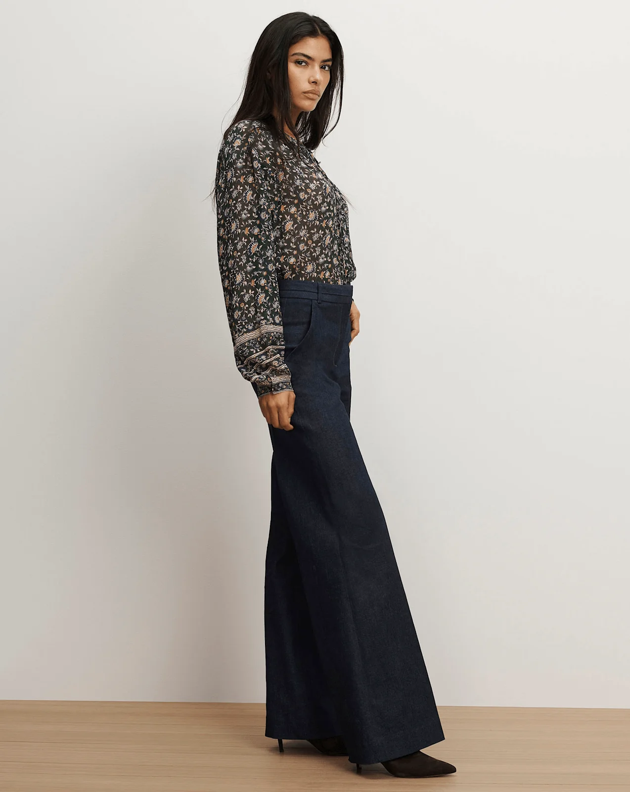 Veronica Beard - Crue Wide - Leg Denim Pant - Image 3