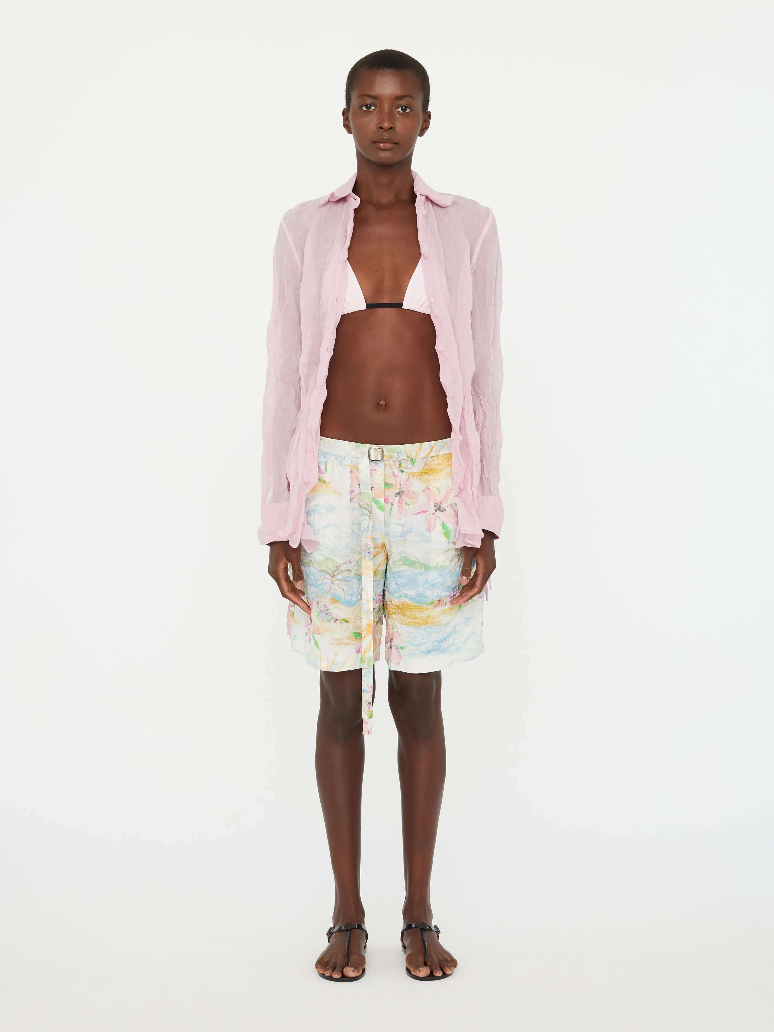 Christopher Esber - Crushed Side Tie Shirt - Image 2