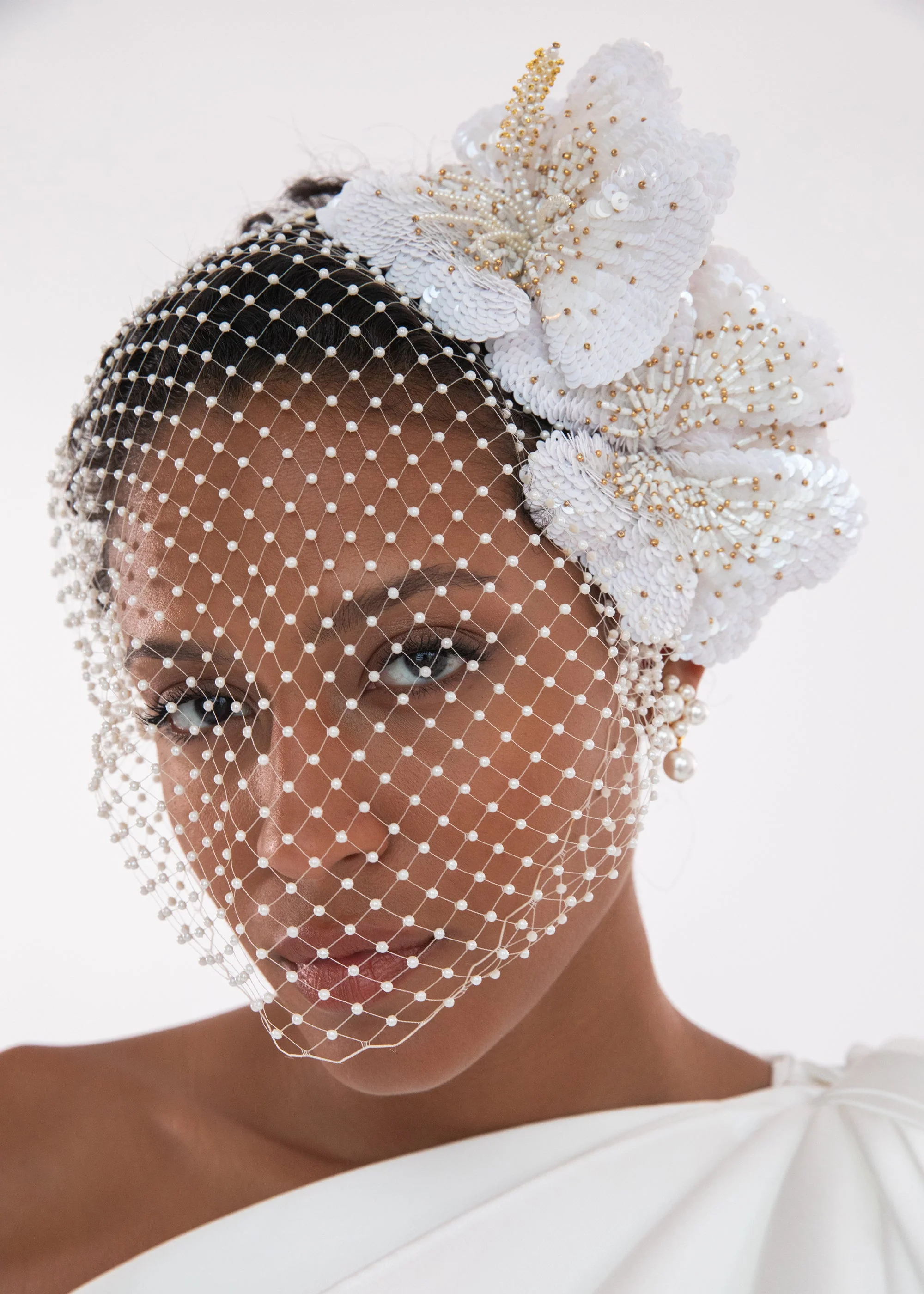 Jennifer Behr - Crystal Orchid Voilette - Image 2