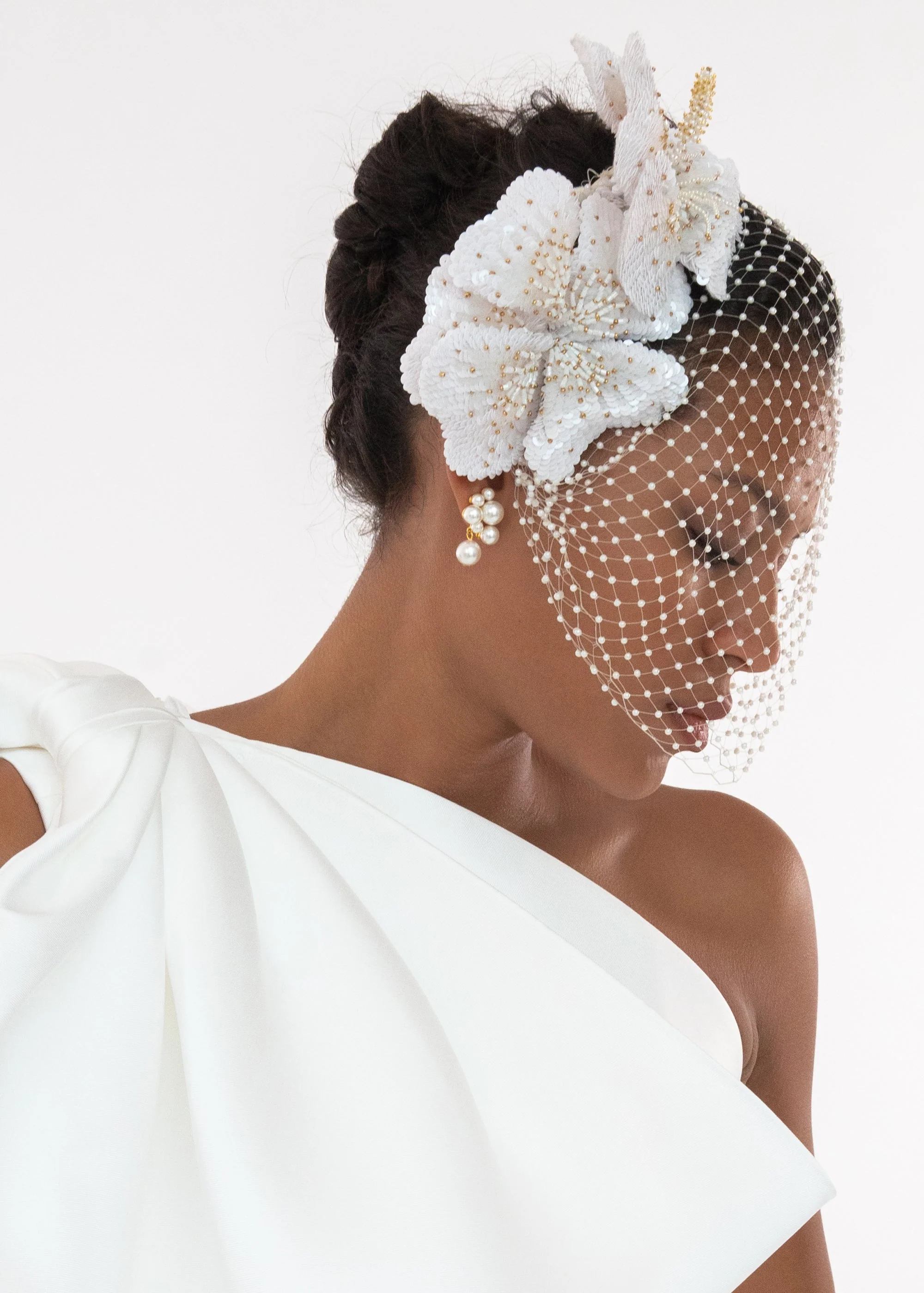 Jennifer Behr - Crystal Orchid Voilette - Image 4