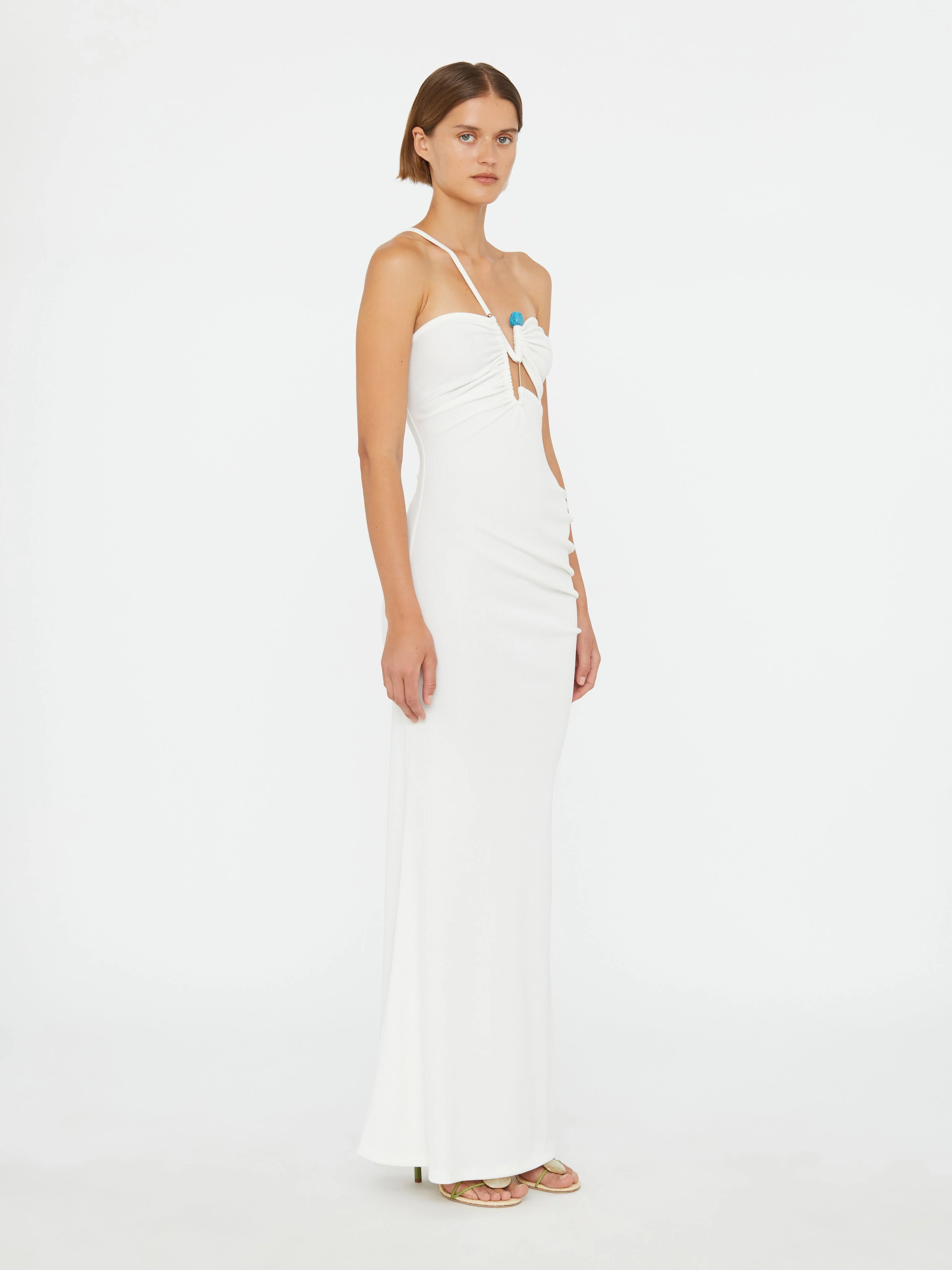 Christopher Esber - Crystal Pin Cutaway Cami Dress - Image 2