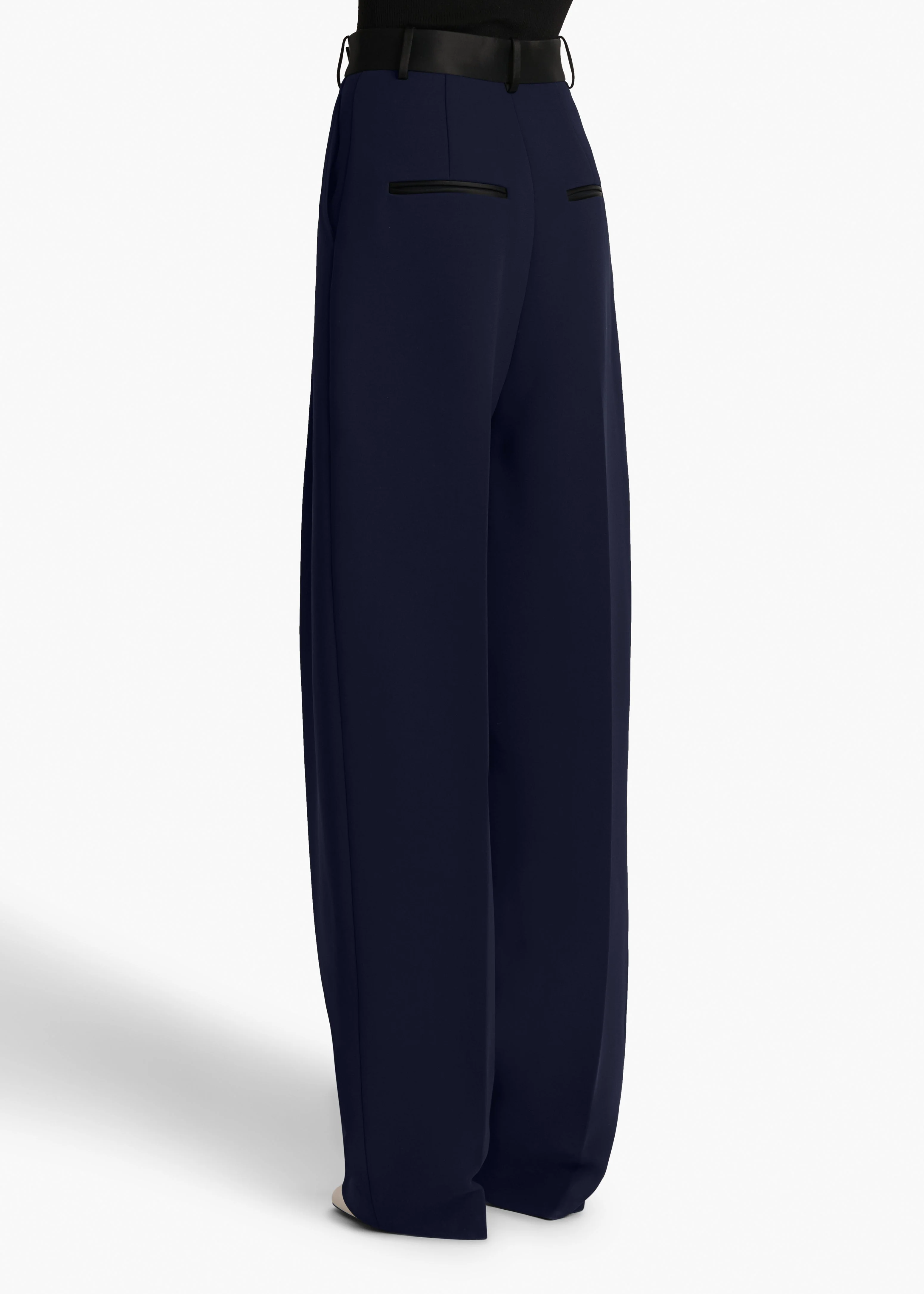 Khaite - Cullen Pant in Dark Navy - Image 4