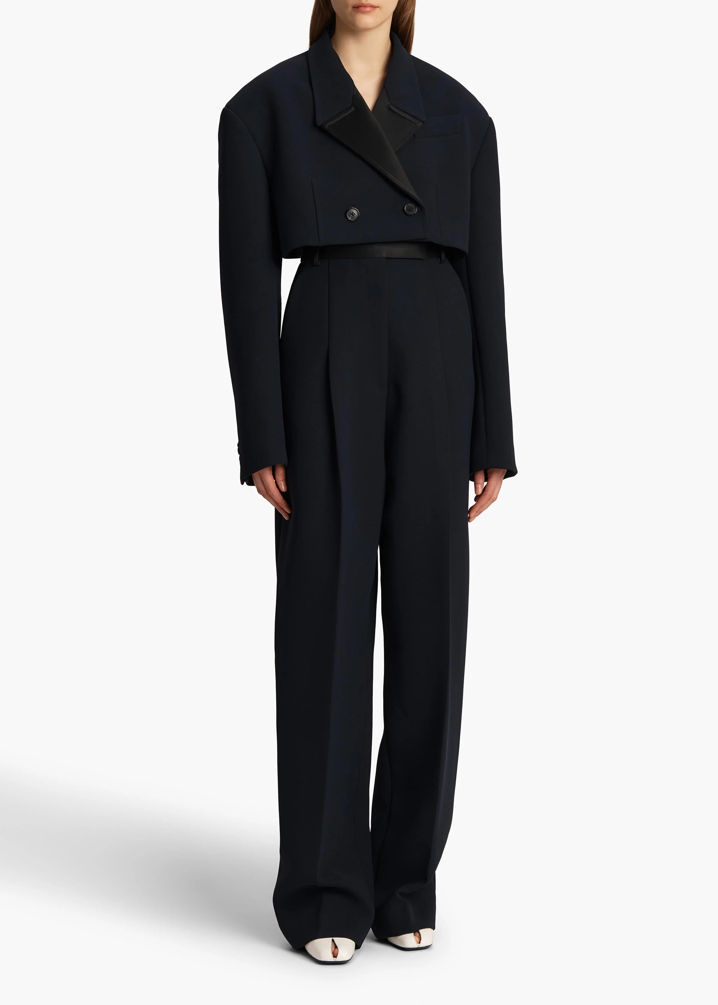 Khaite - Cullen Pant in Dark Navy - Image 9