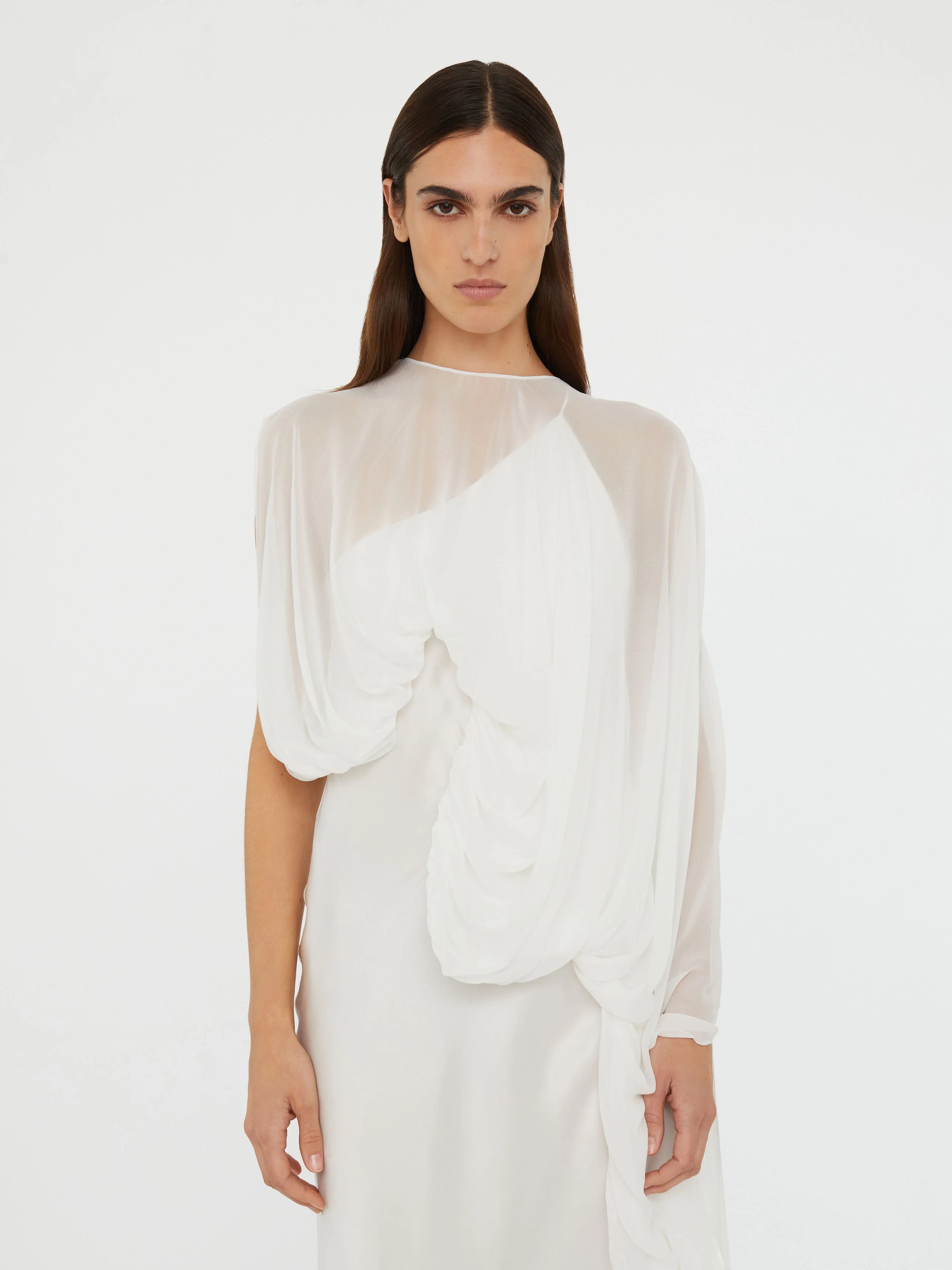 Christopher Esber - Cumulus Draped Sleeve Dress - Image 2