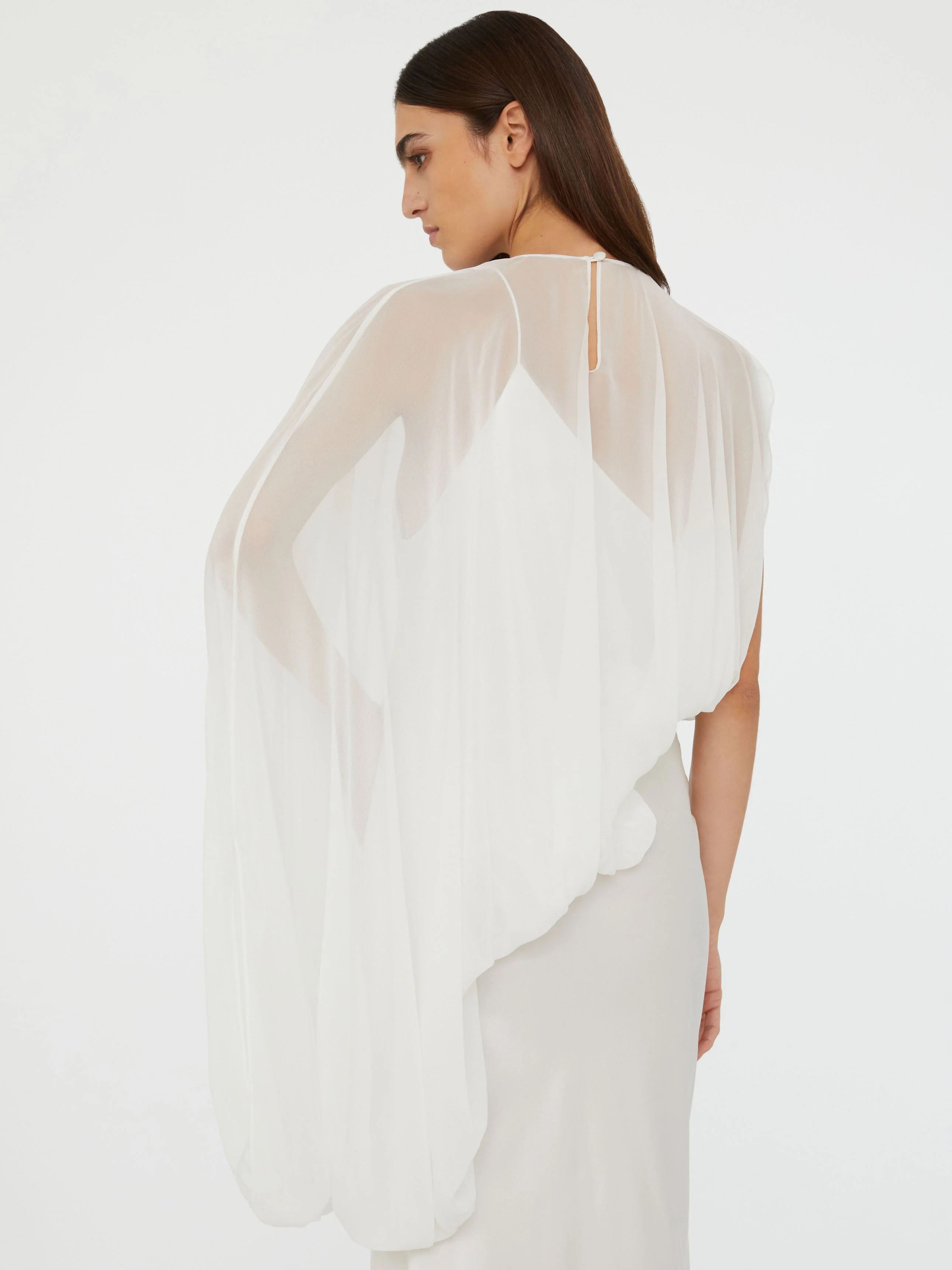 Christopher Esber - Cumulus Draped Sleeve Dress - Image 6