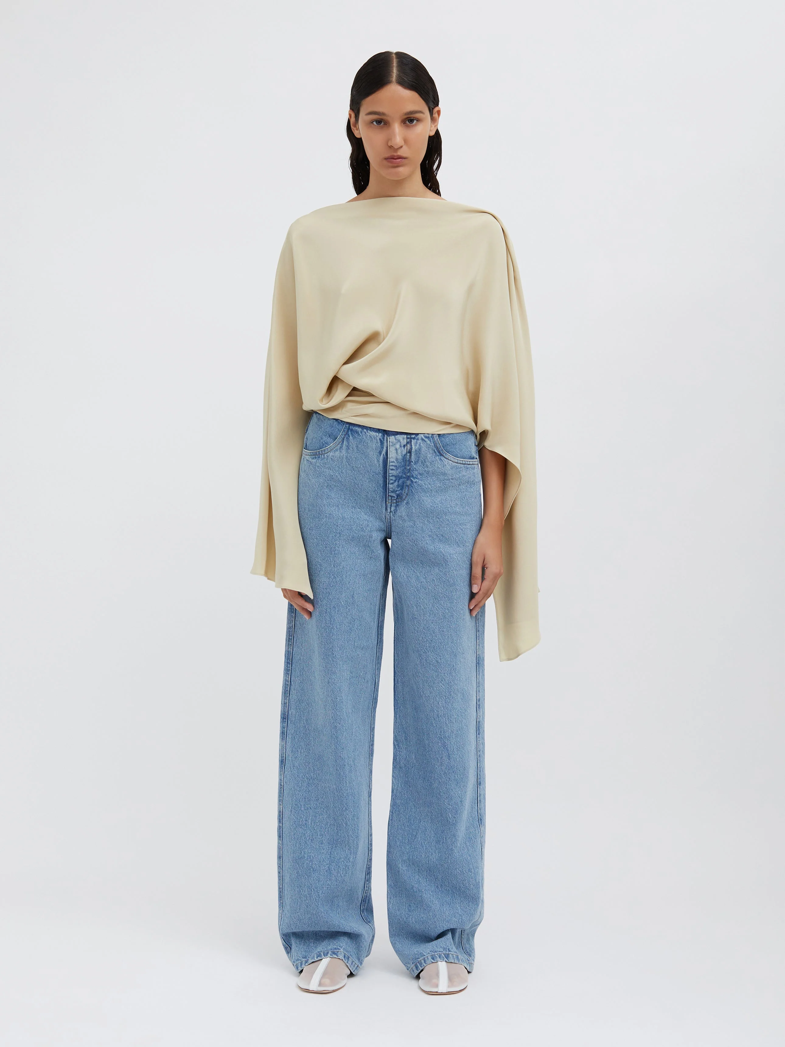Christopher Esber - Cusco Silk Drape Top - Image 2