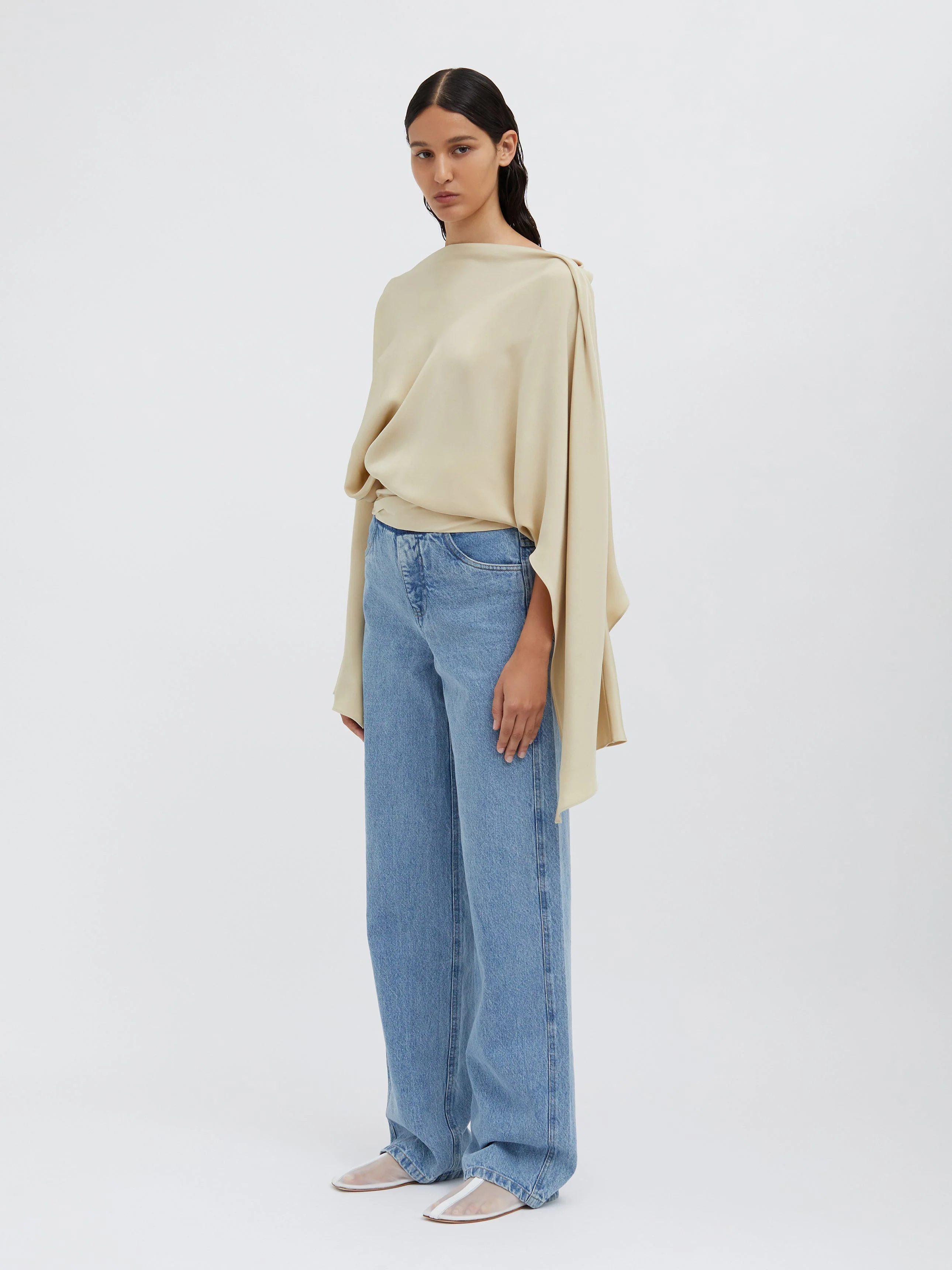 Christopher Esber - Cusco Silk Drape Top - Image 4