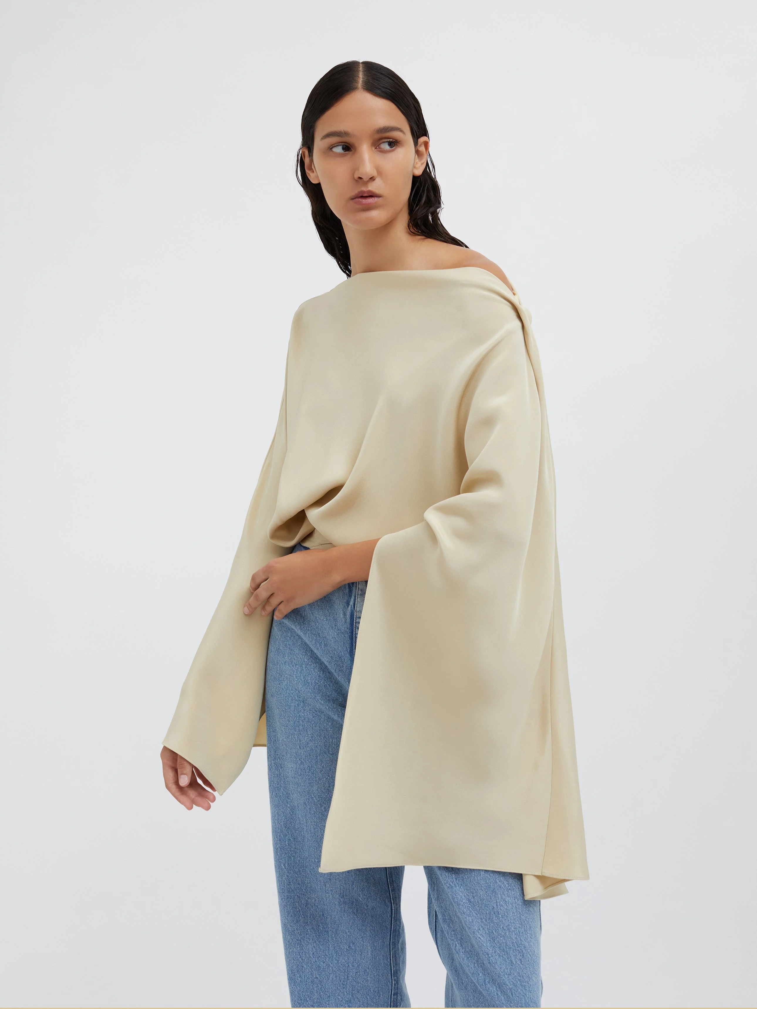 Christopher Esber - Cusco Silk Drape Top - Image 7