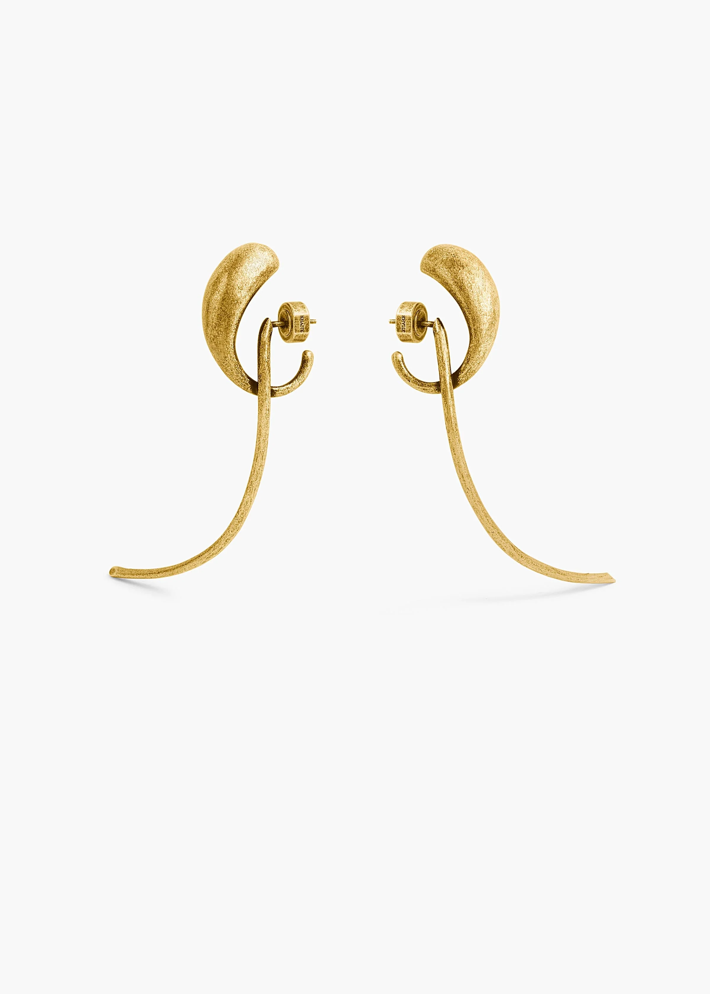 Khaite - Cyclone Earrings in Antique Gold - Image 8